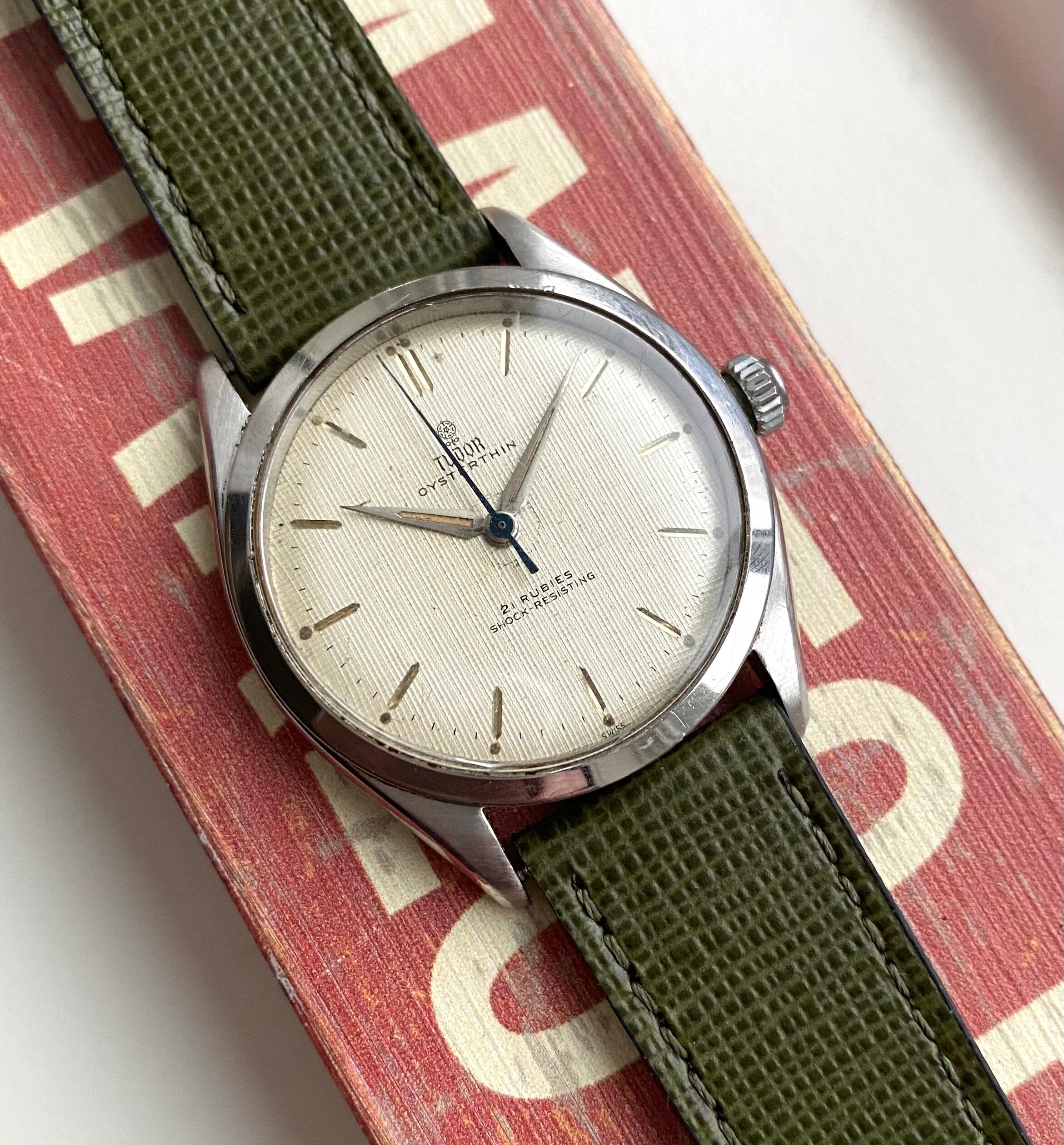 Tudor Oysterthin — Linen Rose Dial