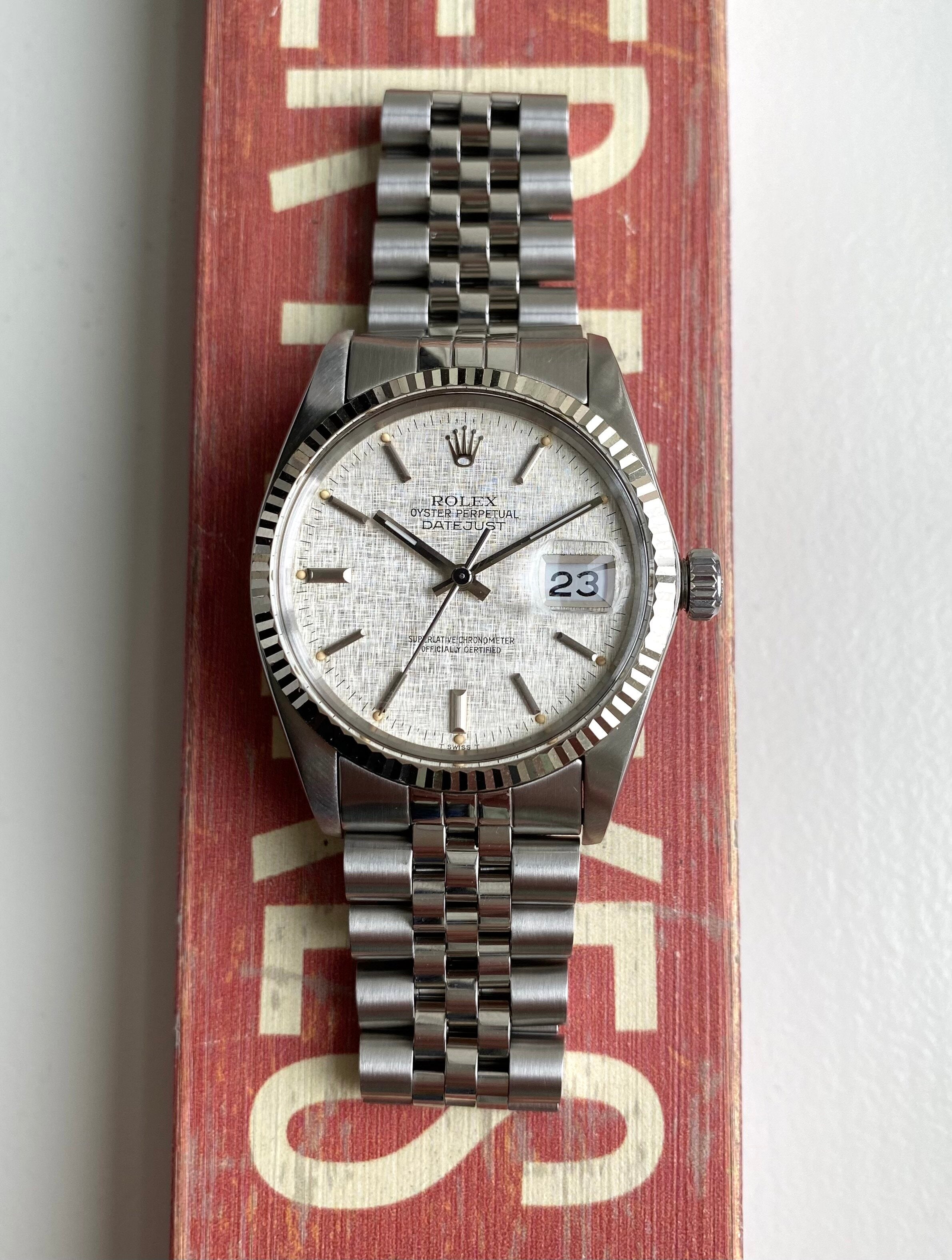 Rolex Datejust ref. 16014 — Linen Dial