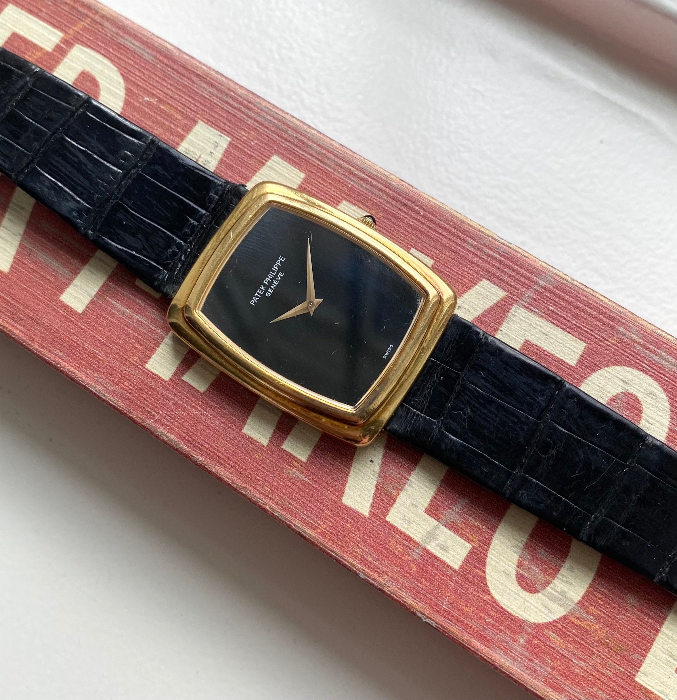 Patek Philippe Tank — 18k Yellow Gold Oversized