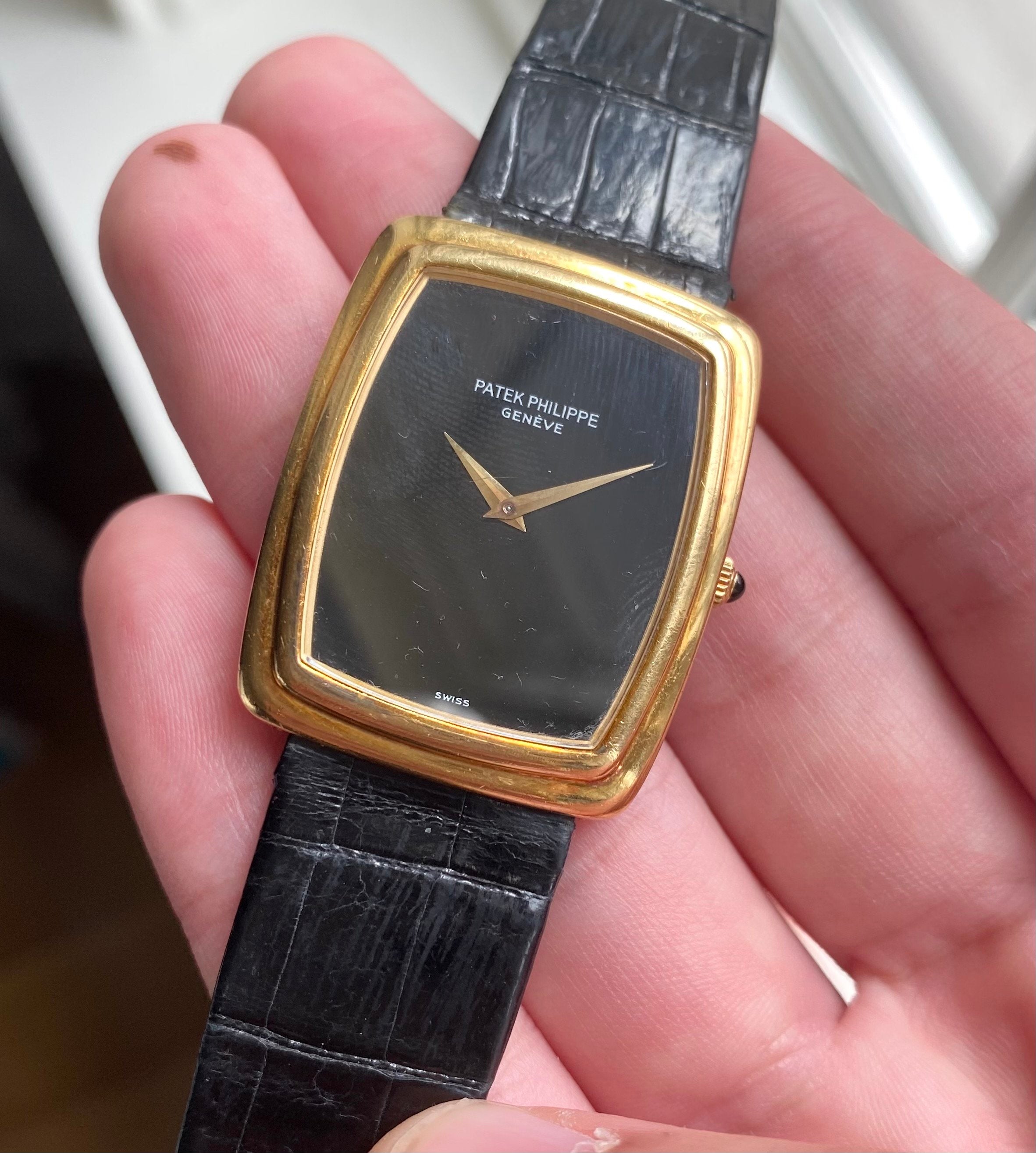 Patek Philippe Tank — 18k Yellow Gold Oversized