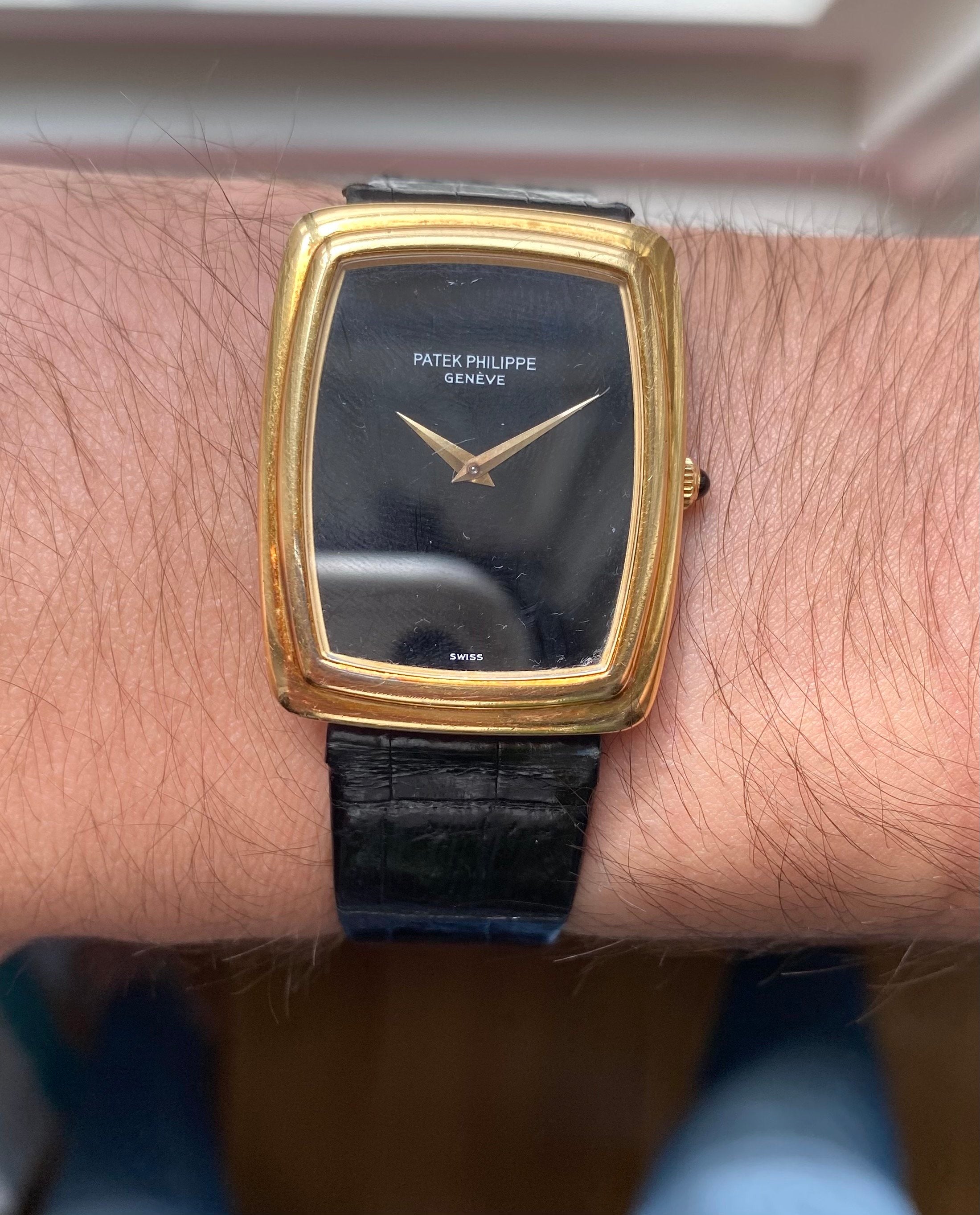 Patek Philippe Tank — 18k Yellow Gold Oversized