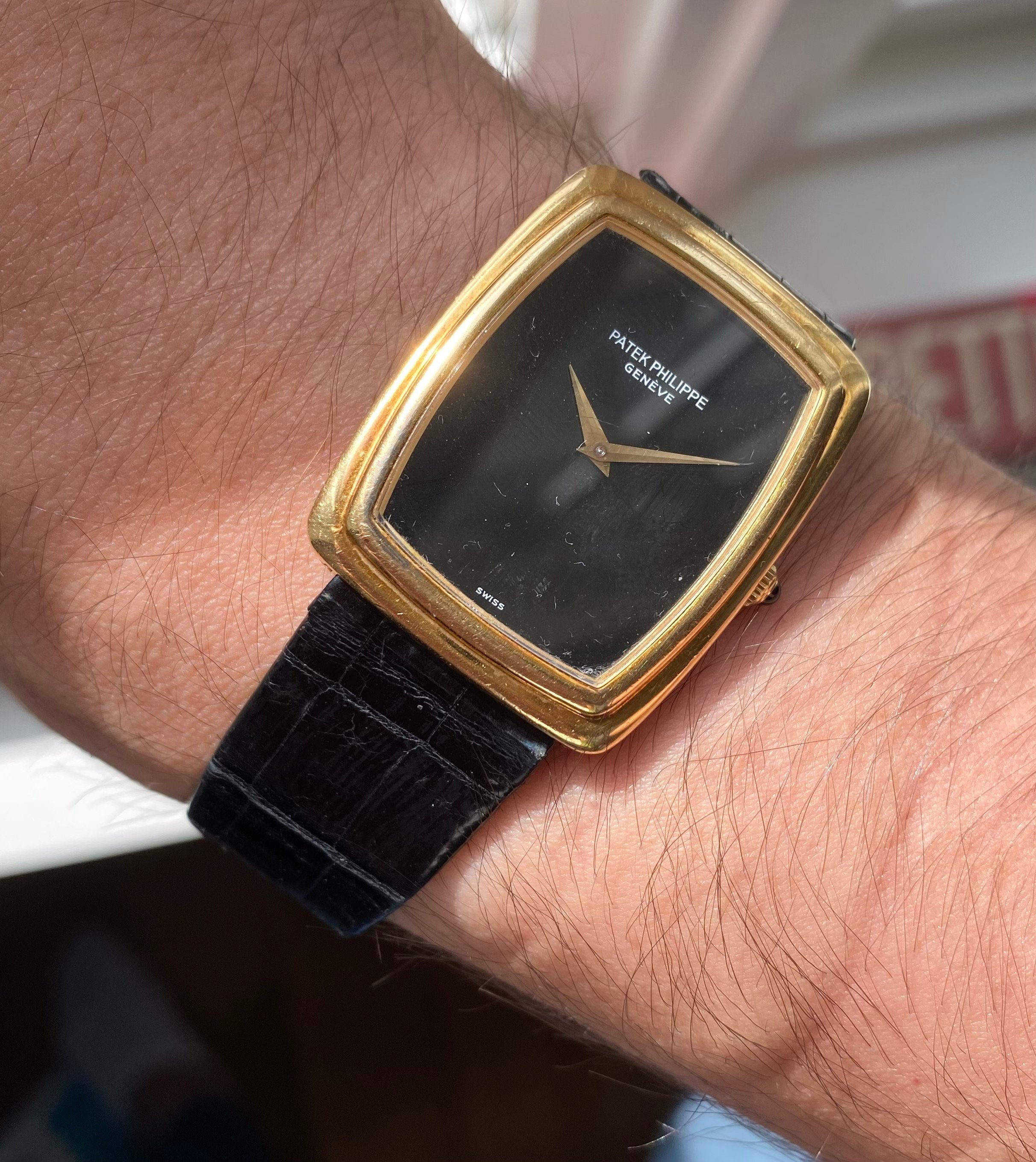 Patek Philippe Tank — 18k Yellow Gold Oversized