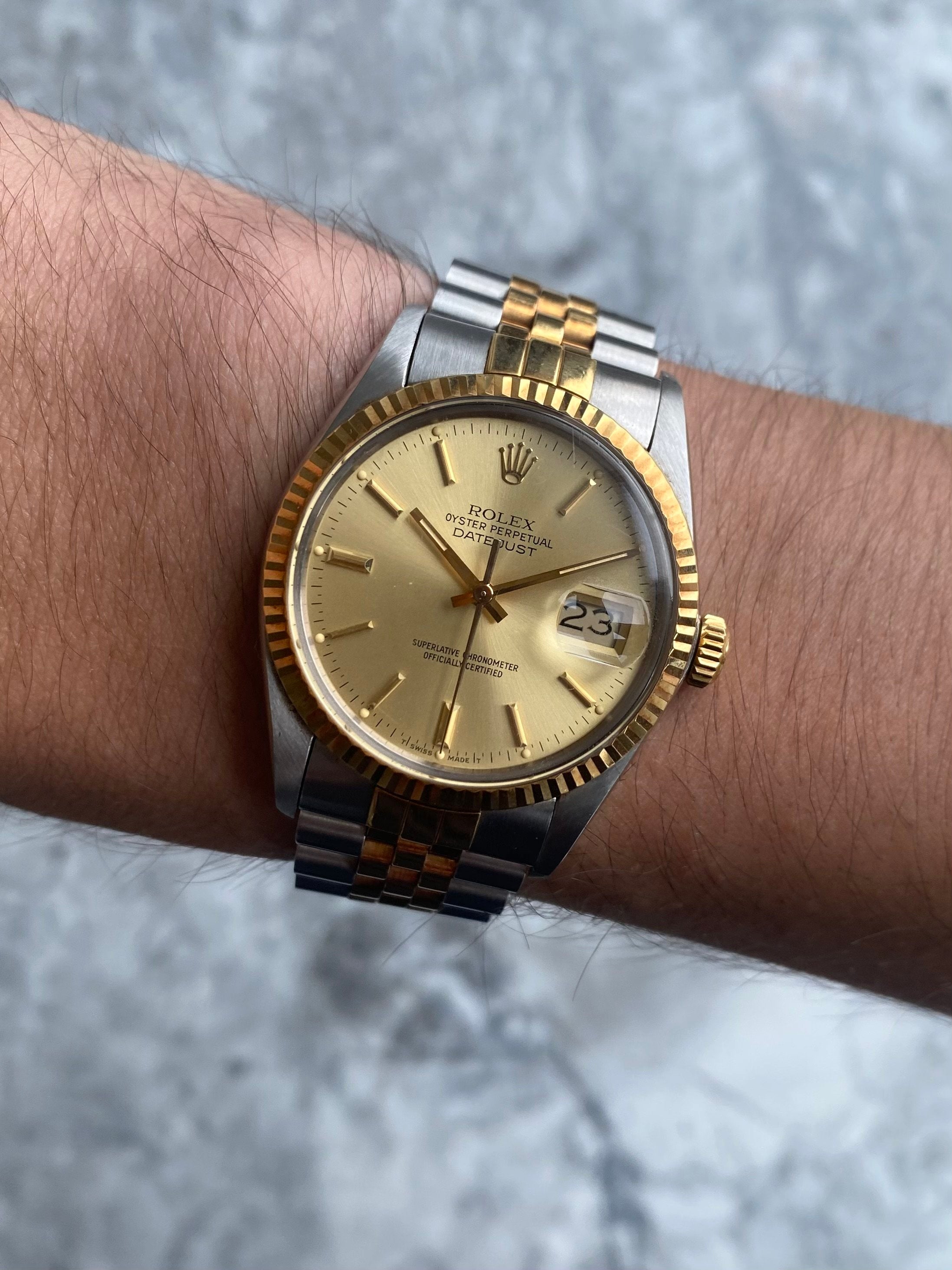 Rolex Datejust 16013 - Champagne Dial.