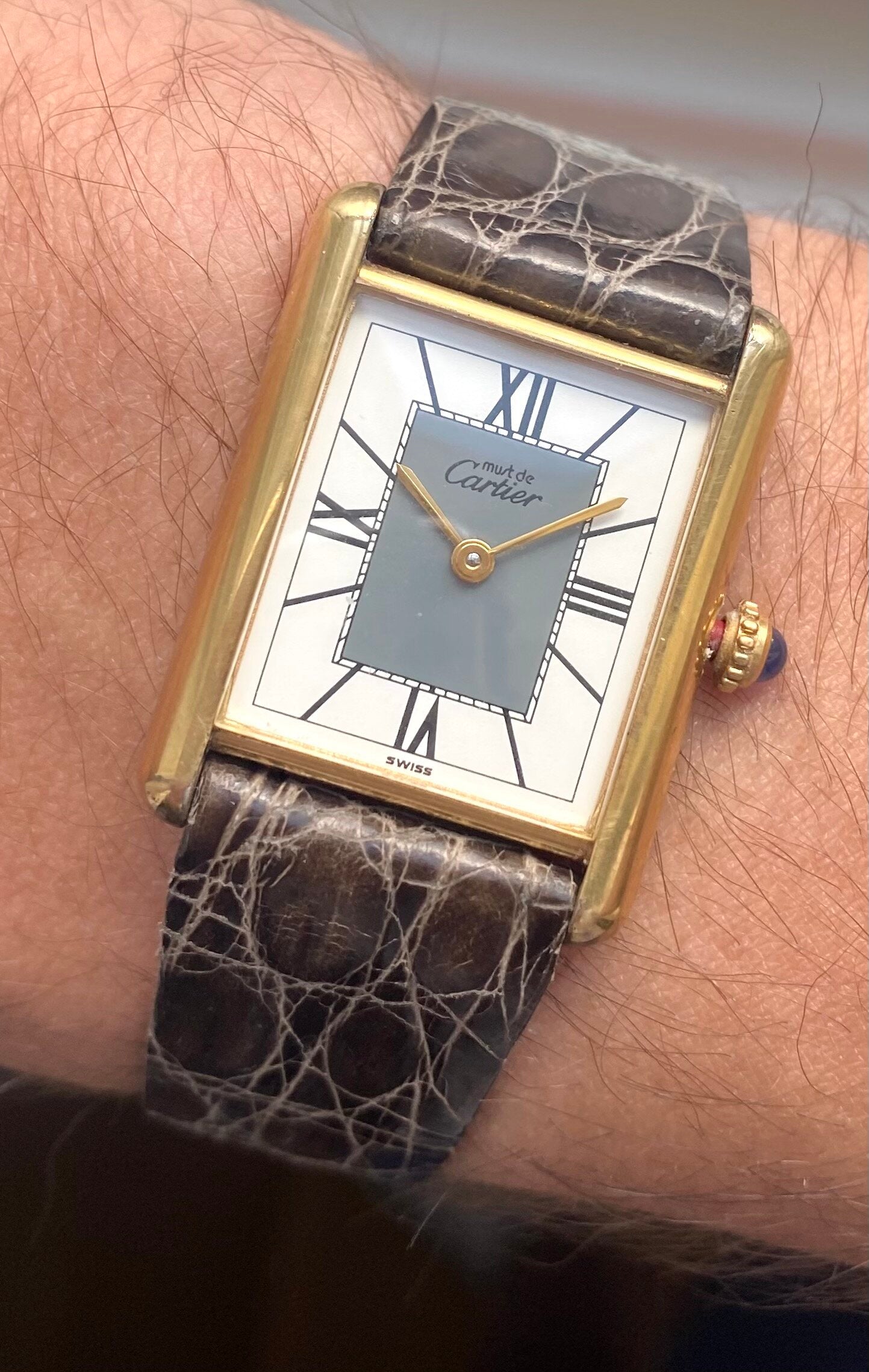 Must de Cartier Tank — Two-Tone Dial