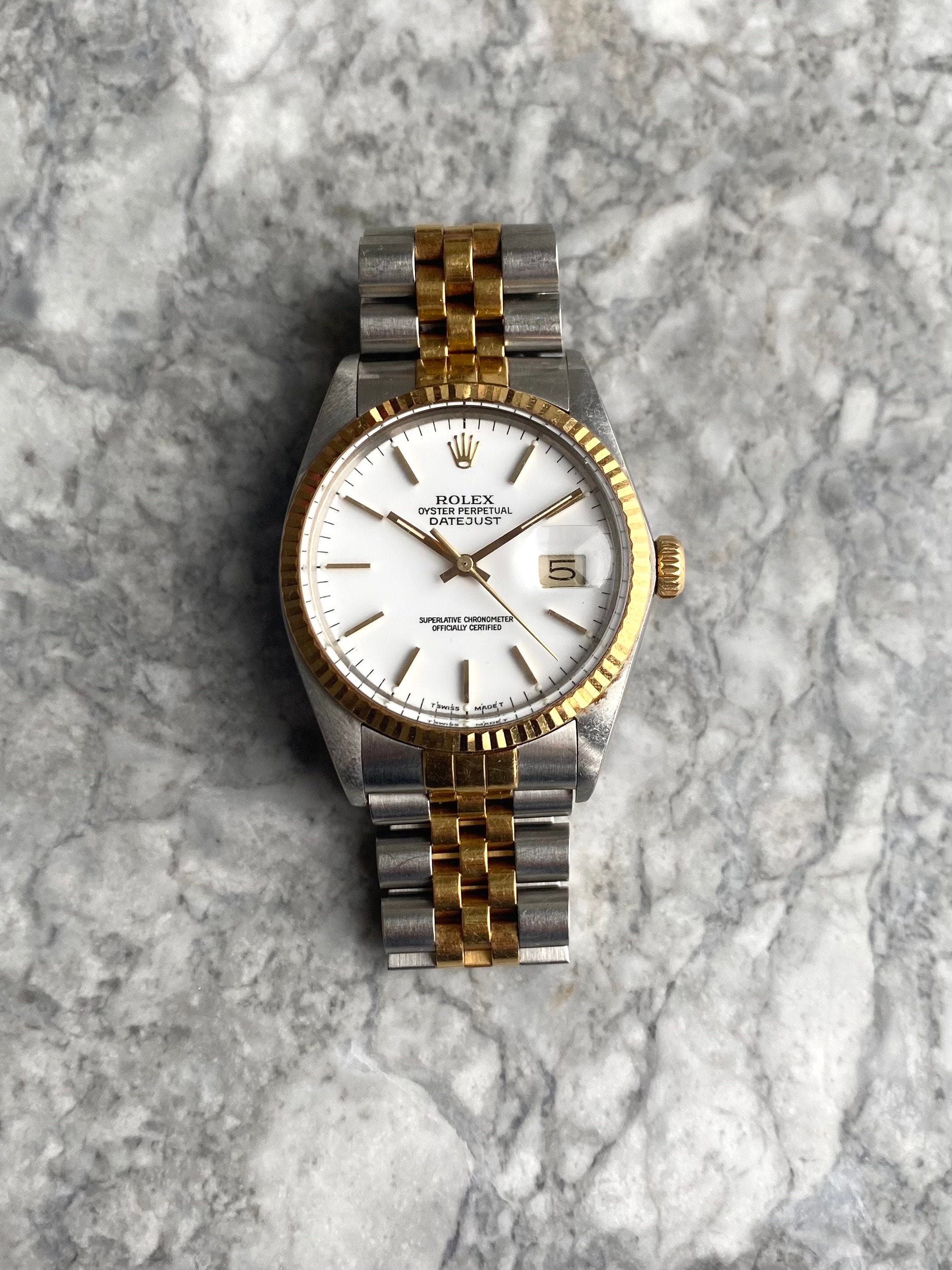 Rolex Datejust 16013 - Porcelain White Dial.