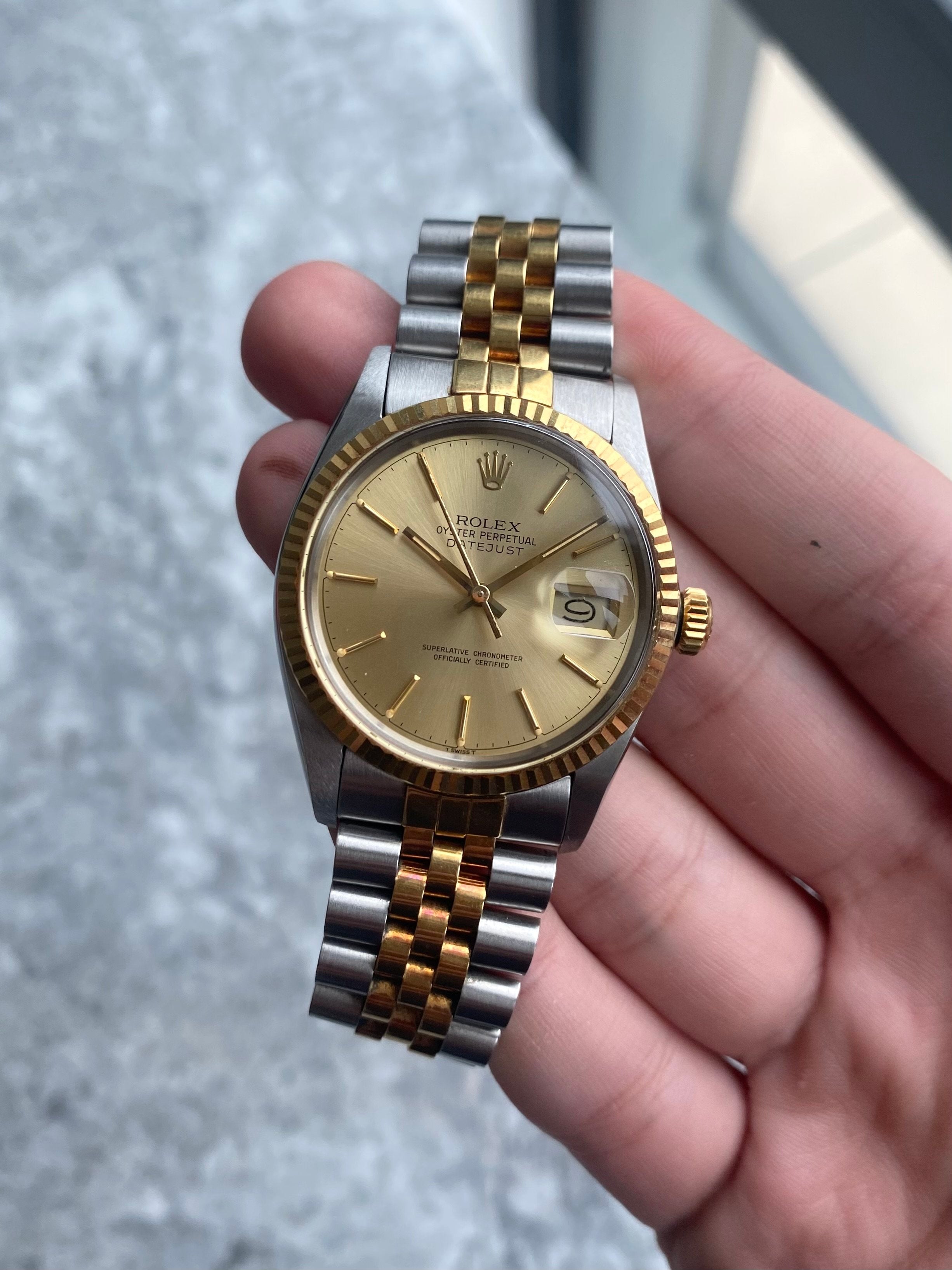 Rolex Datejust 16013 - Champagne Dial