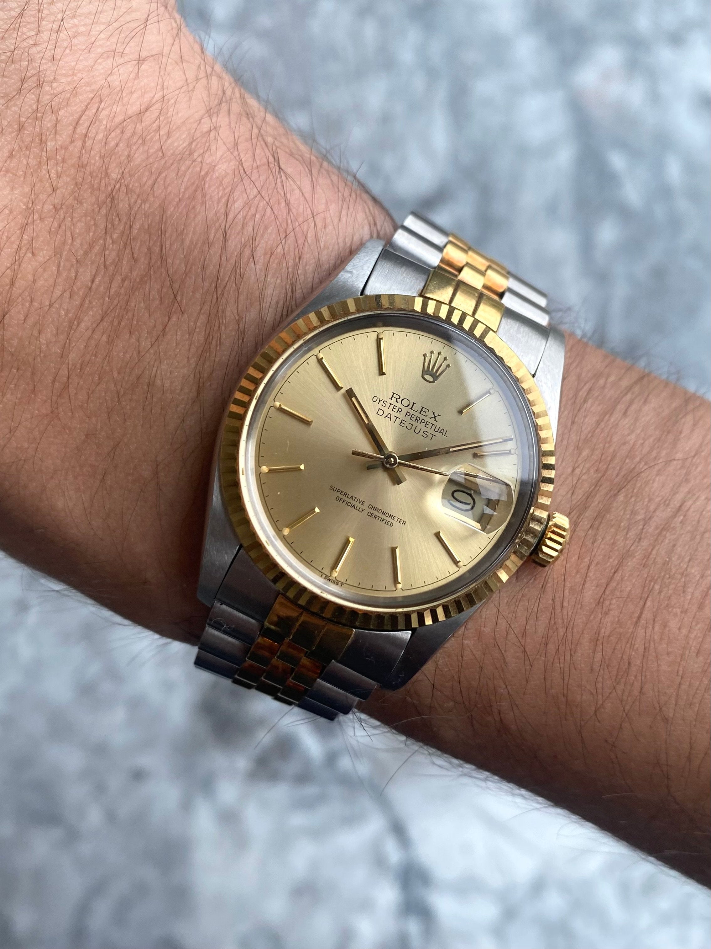 Rolex Datejust 16013 - Champagne Dial