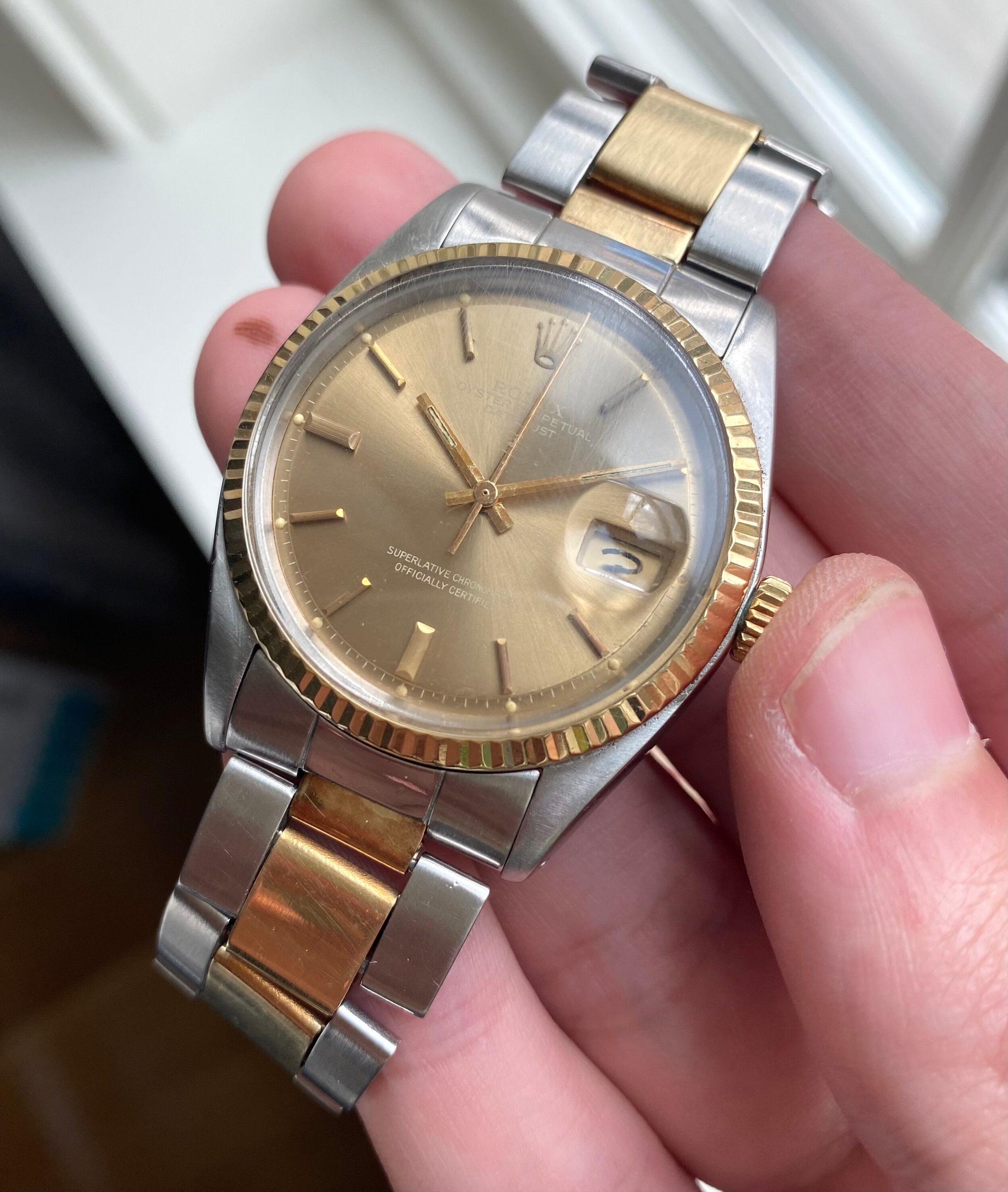 Rolex Datejust ref. 1601 — Two-tone "Cappucino" Dial