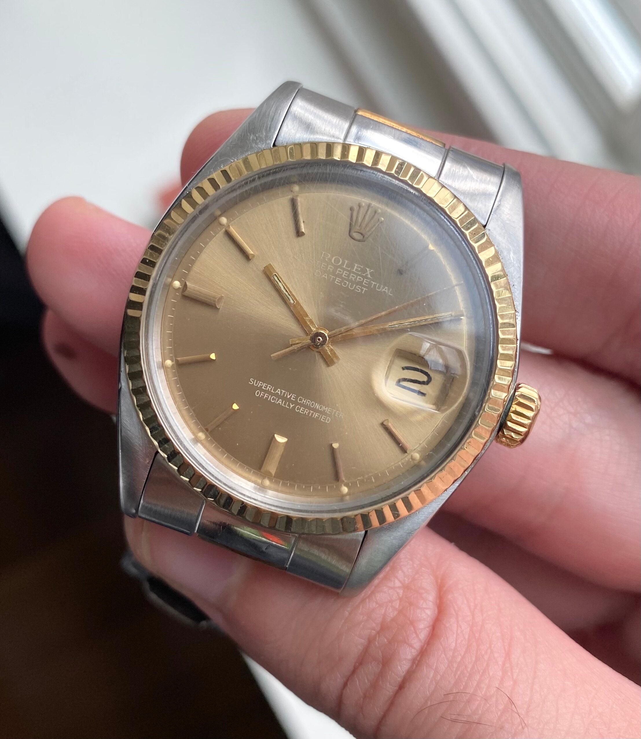 Rolex Datejust ref. 1601 — Two-tone "Cappucino" Dial