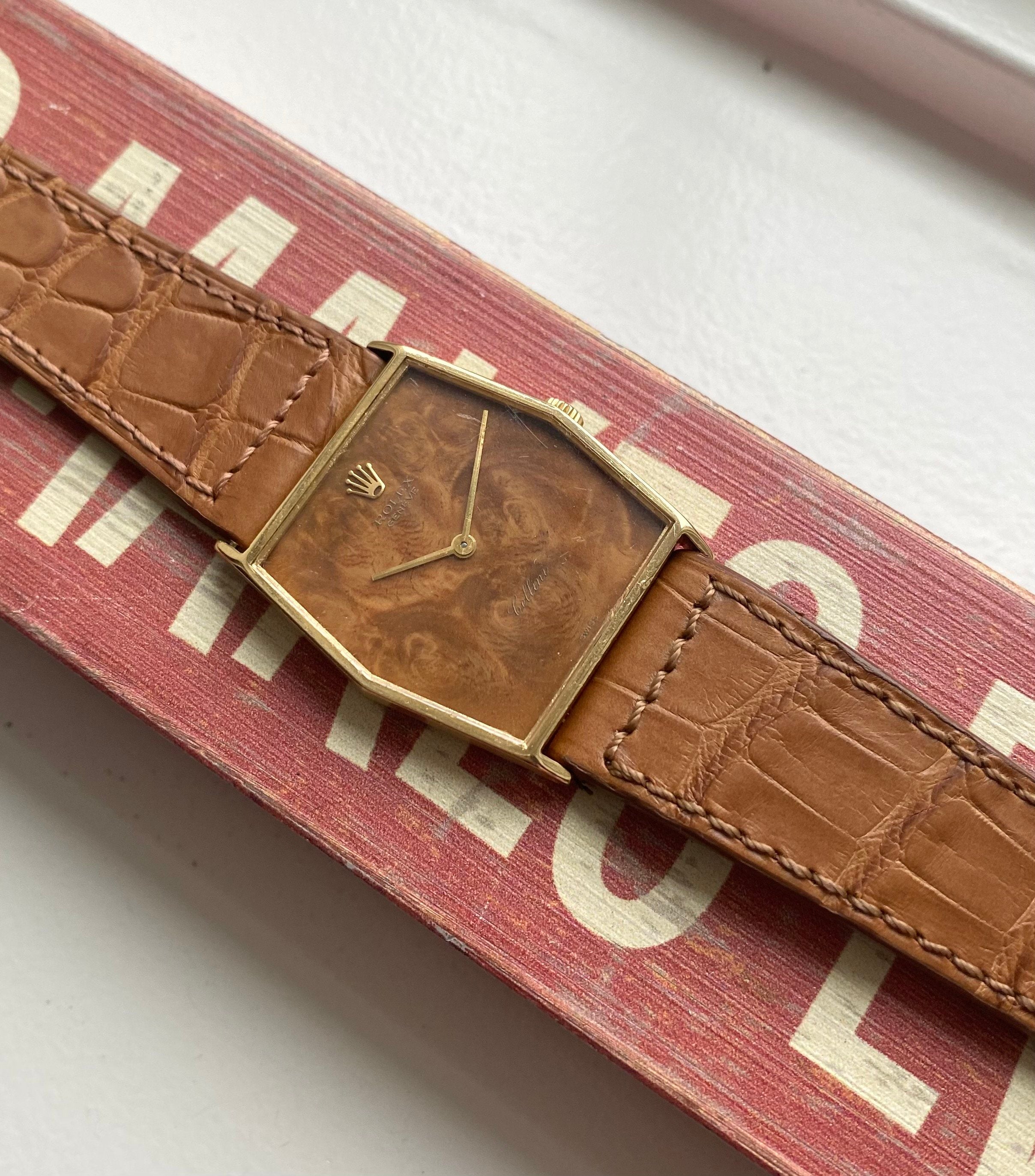 Rolex Cellini — Rare "Wood" Dial