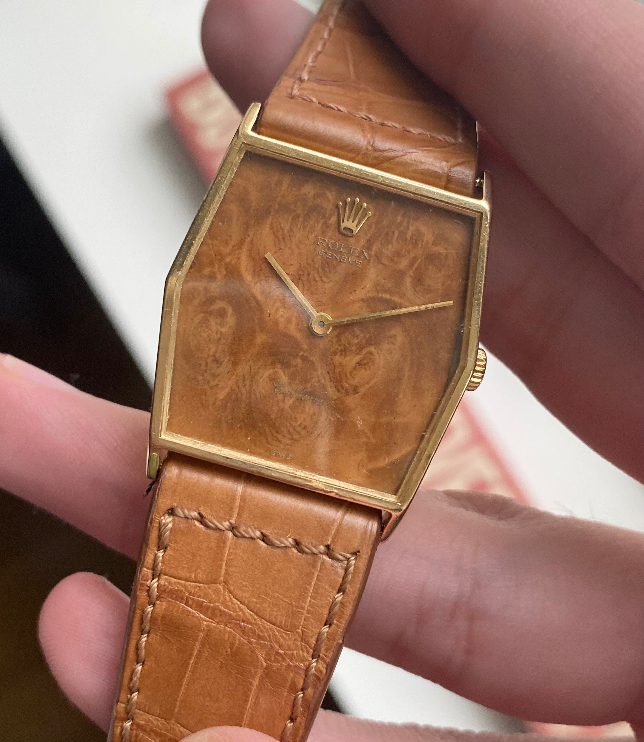 Rolex Cellini — Rare "Wood" Dial