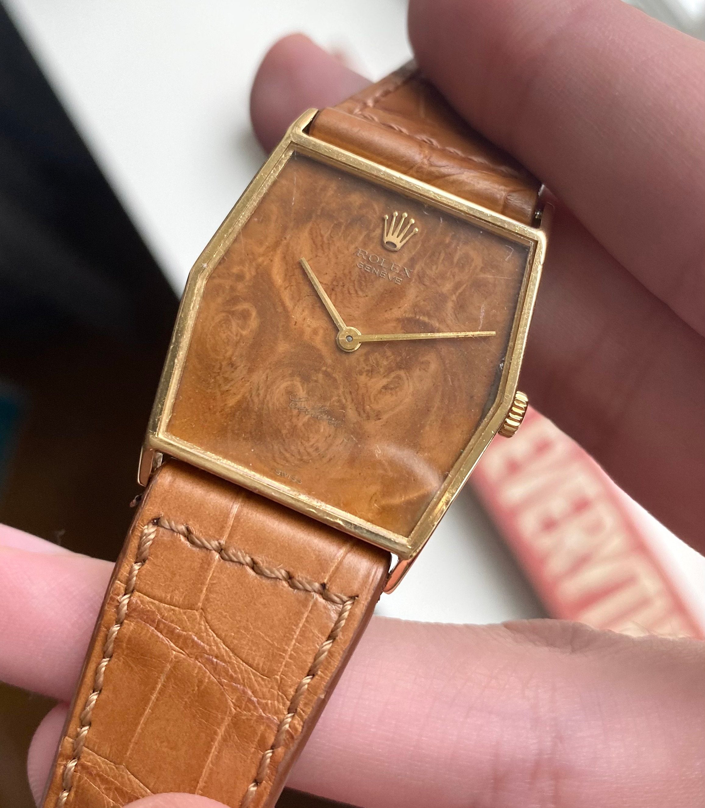 Rolex Cellini — Rare "Wood" Dial