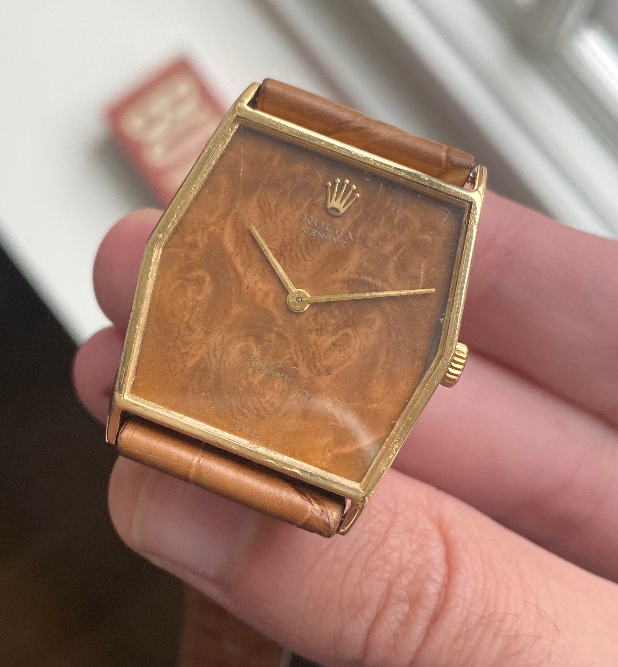 Rolex Cellini — Rare "Wood" Dial