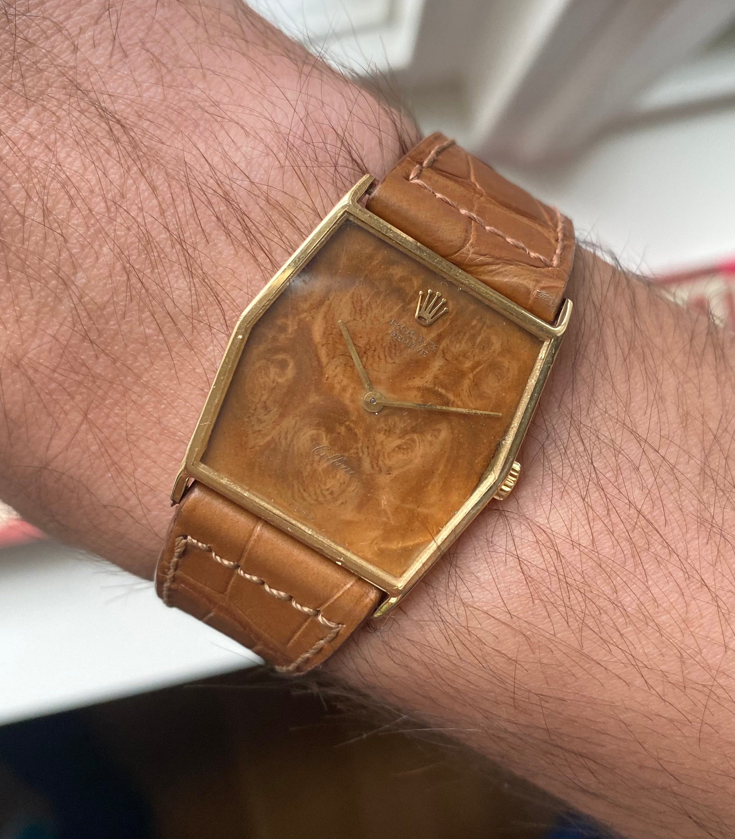 Rolex Cellini — Rare "Wood" Dial