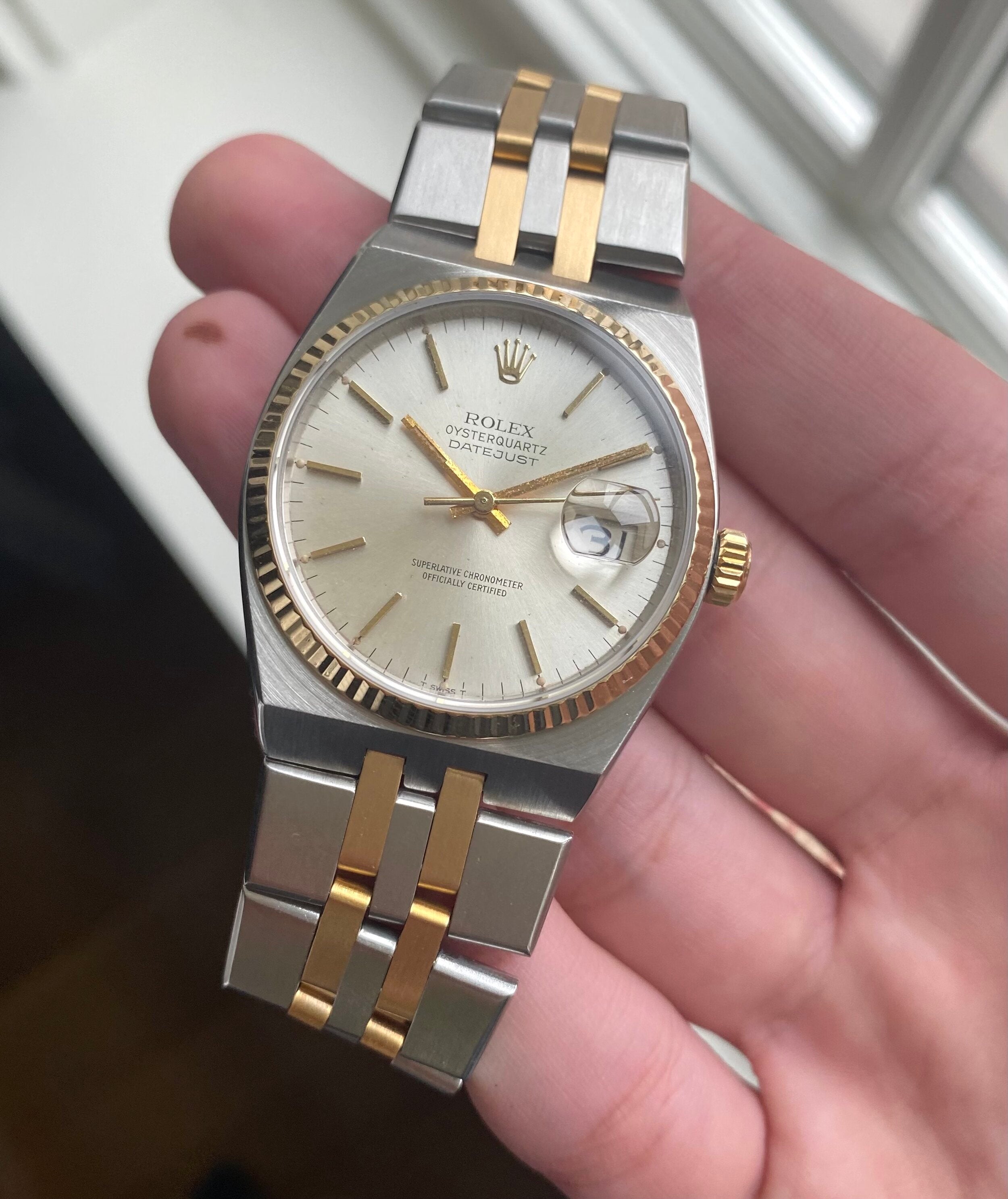 Rolex Datejust Oysterquartz — Two-tone