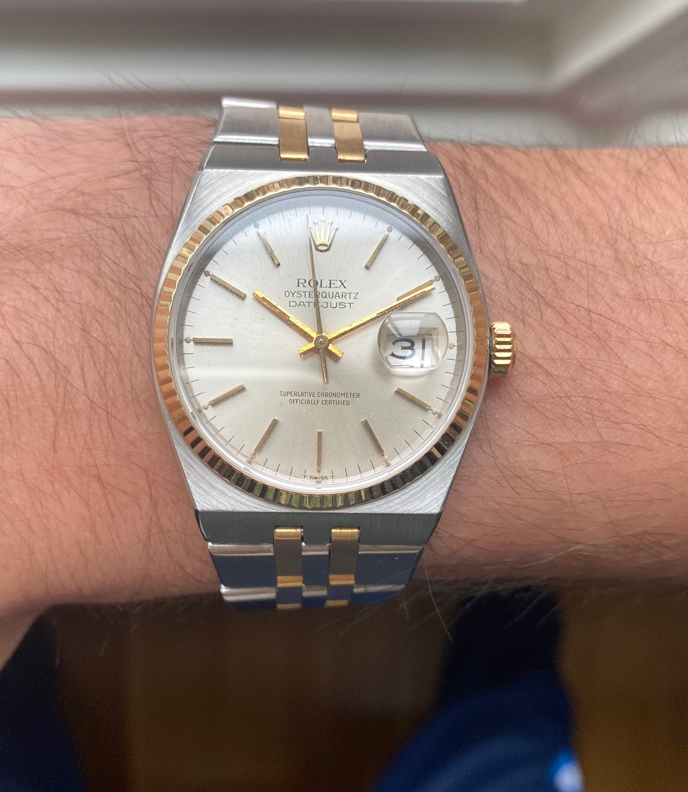 Rolex Datejust Oysterquartz — Two-tone