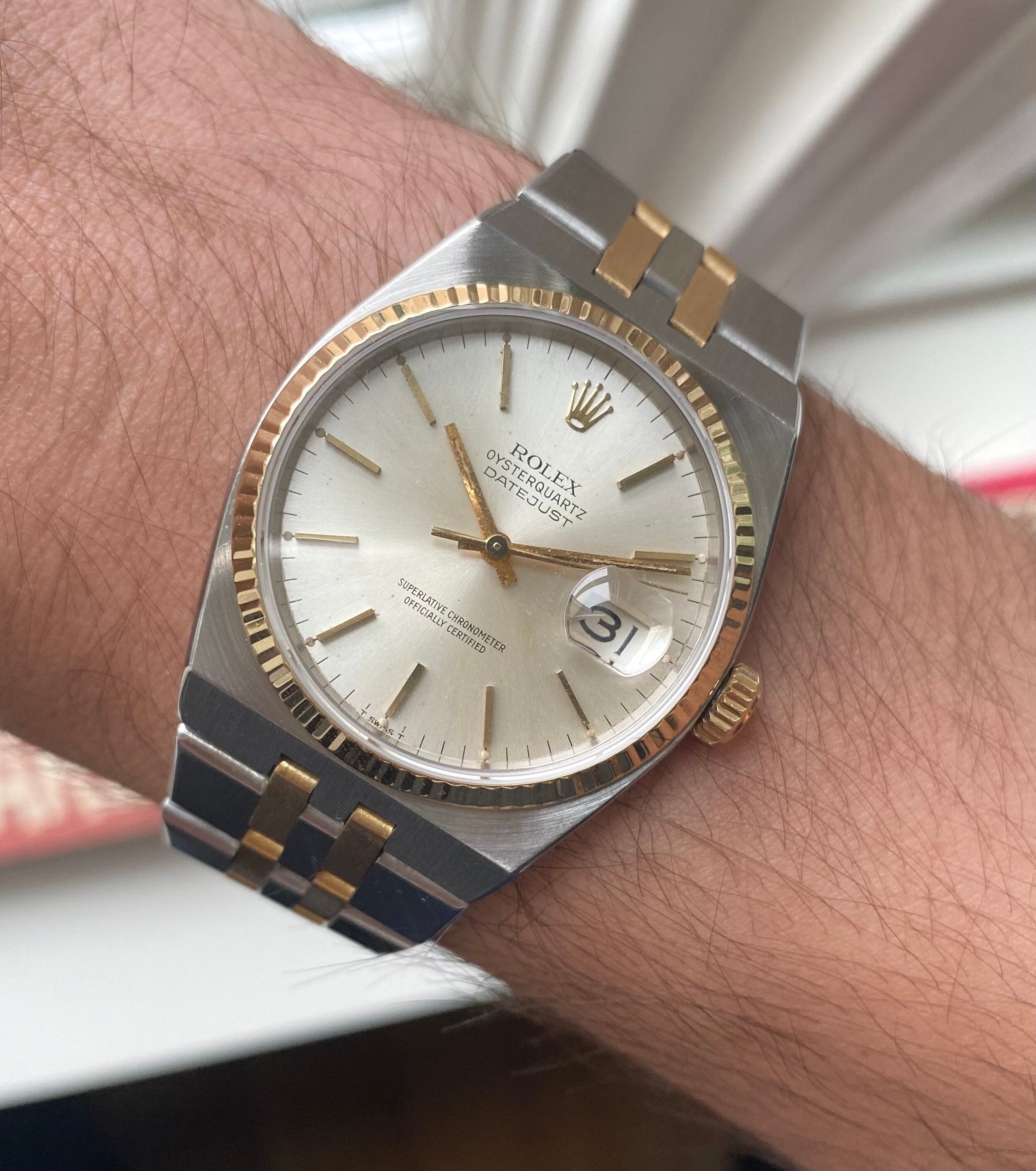 Rolex Datejust Oysterquartz — Two-tone