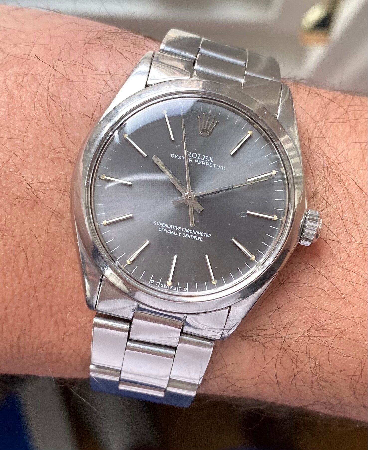 Rolex Oysterperpetual — Grey Dial