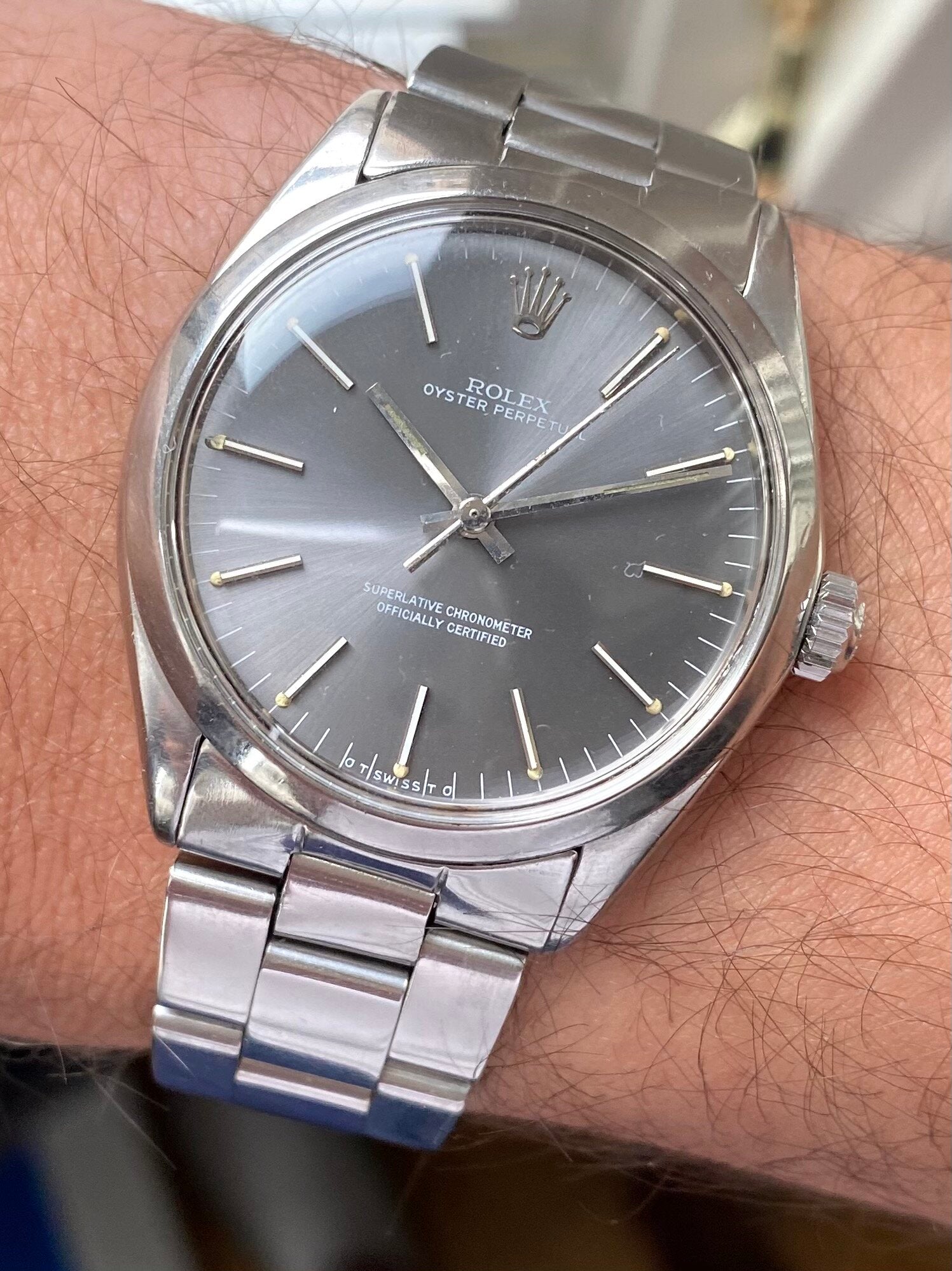 Rolex Oysterperpetual — Grey Dial