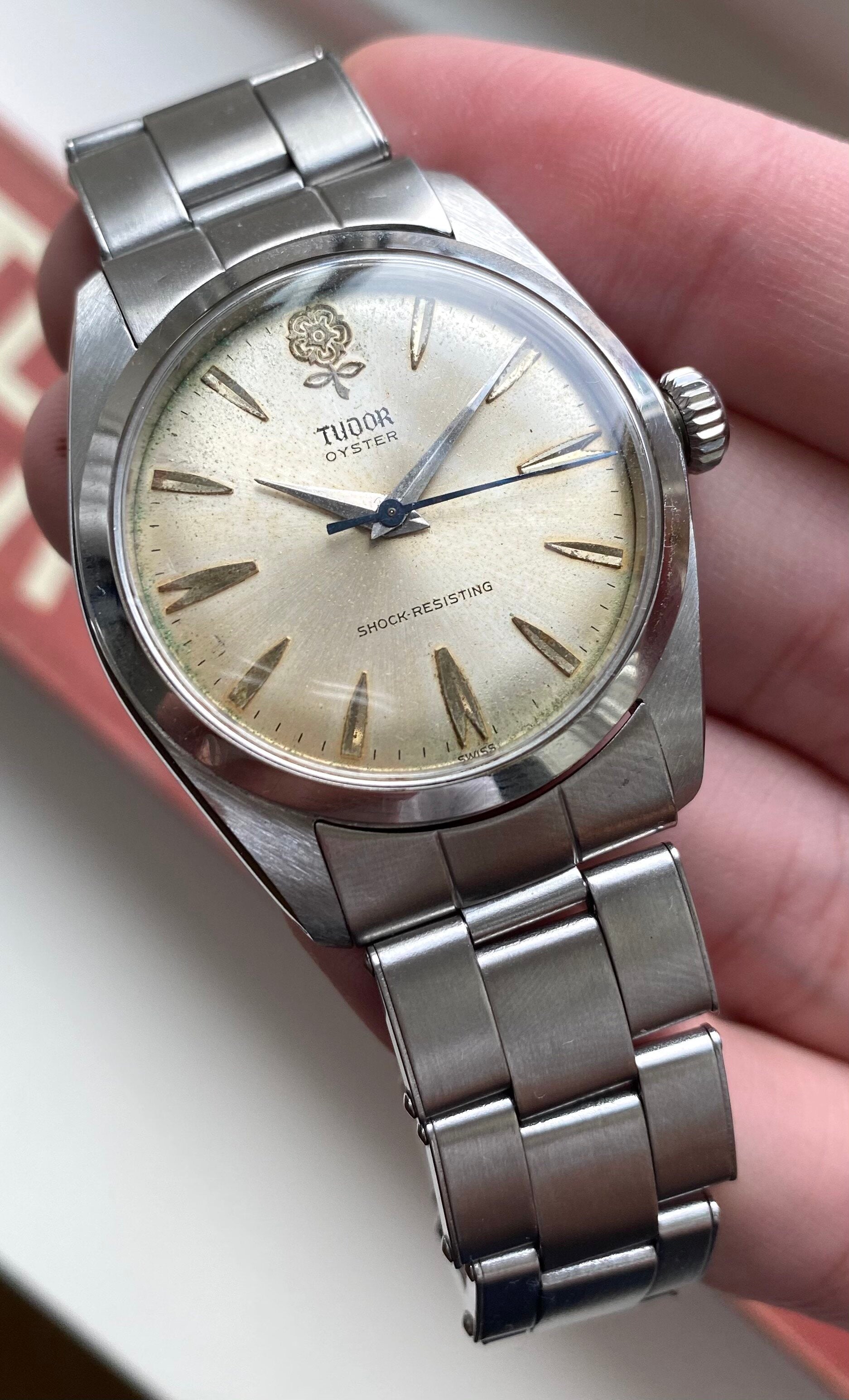 Tudor Oyster — Rose Dial