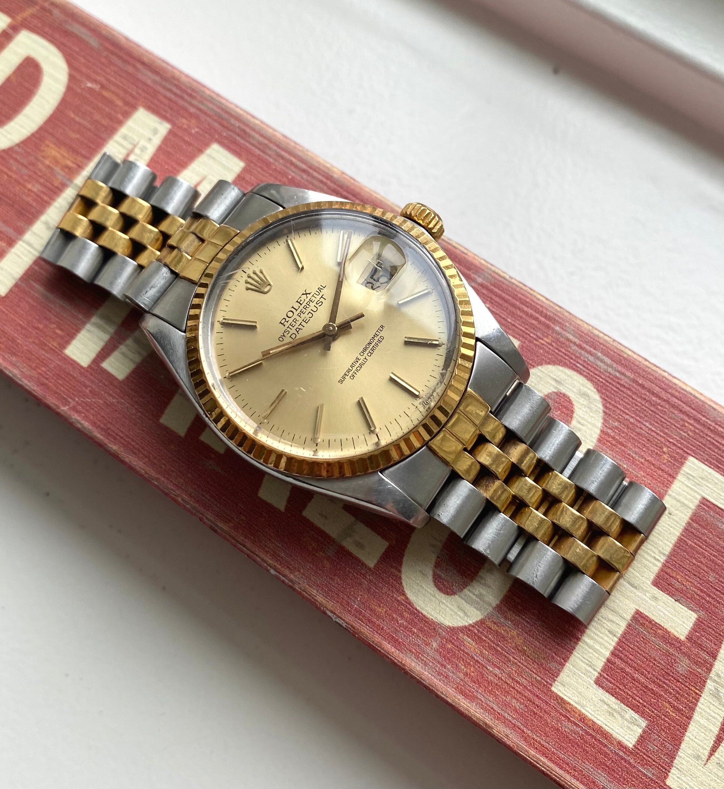 Rolex Datejust ref. 16014 — Two-tone