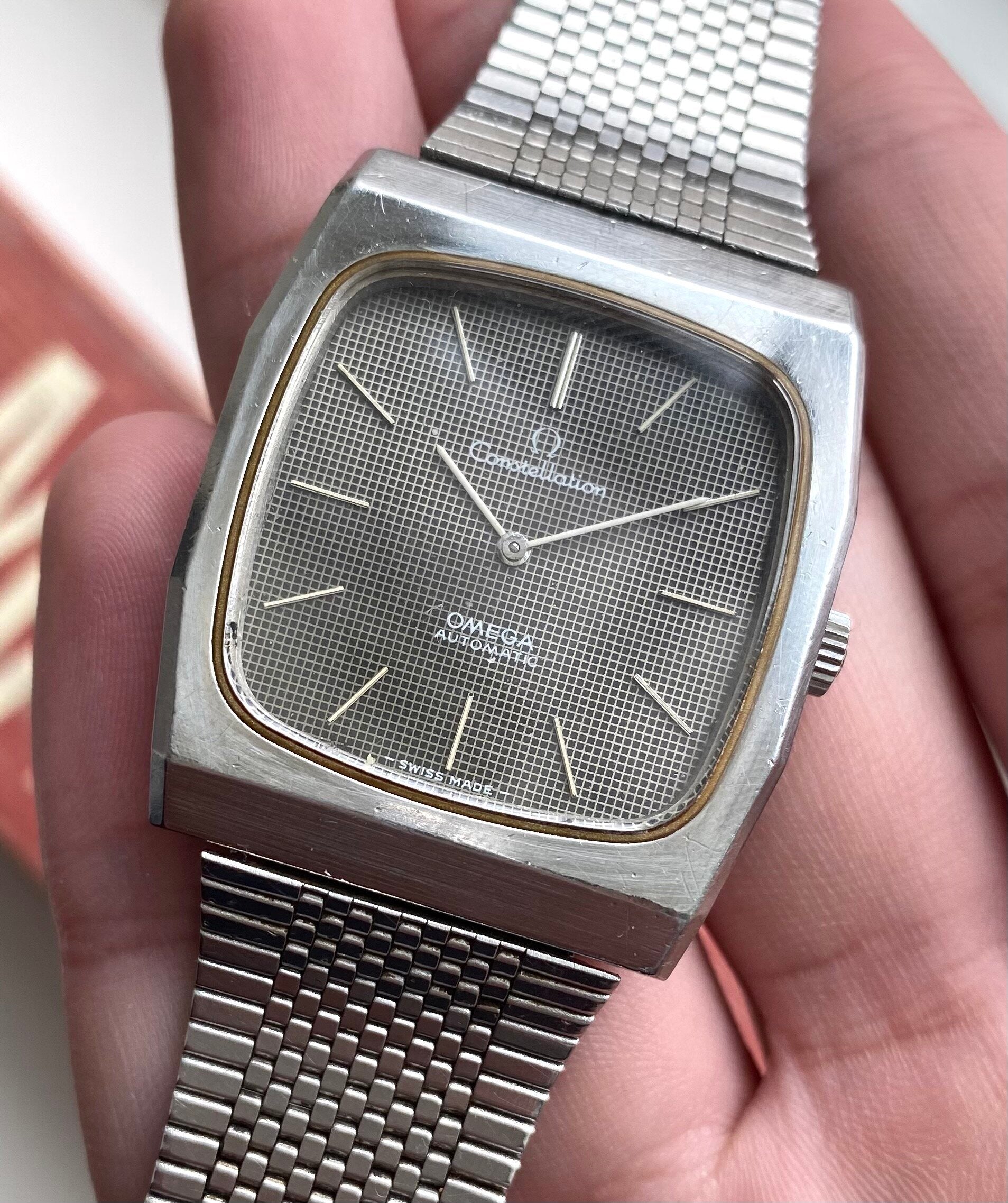 Omega Constellation — Grey Waffle