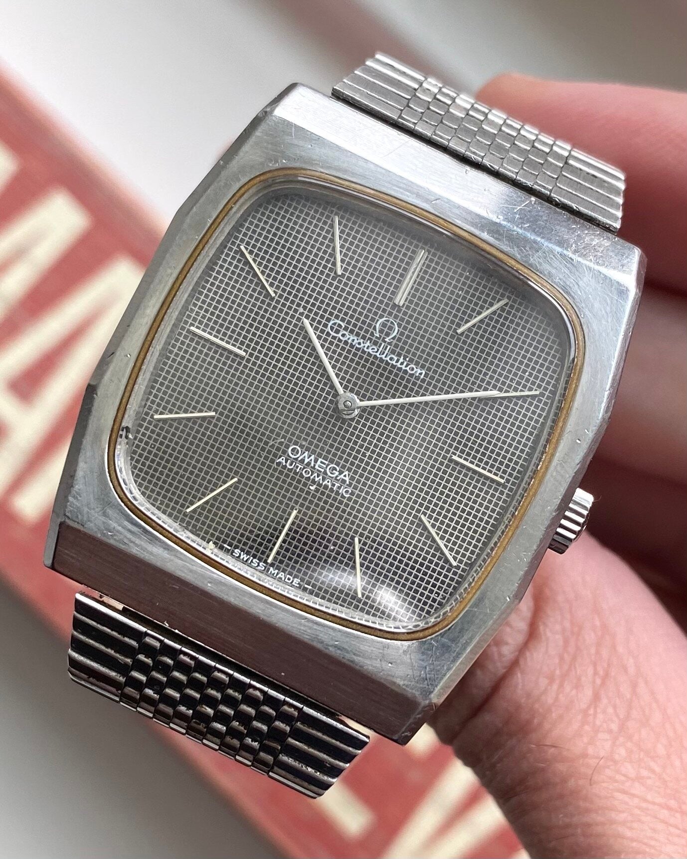 Omega Constellation — Grey Waffle