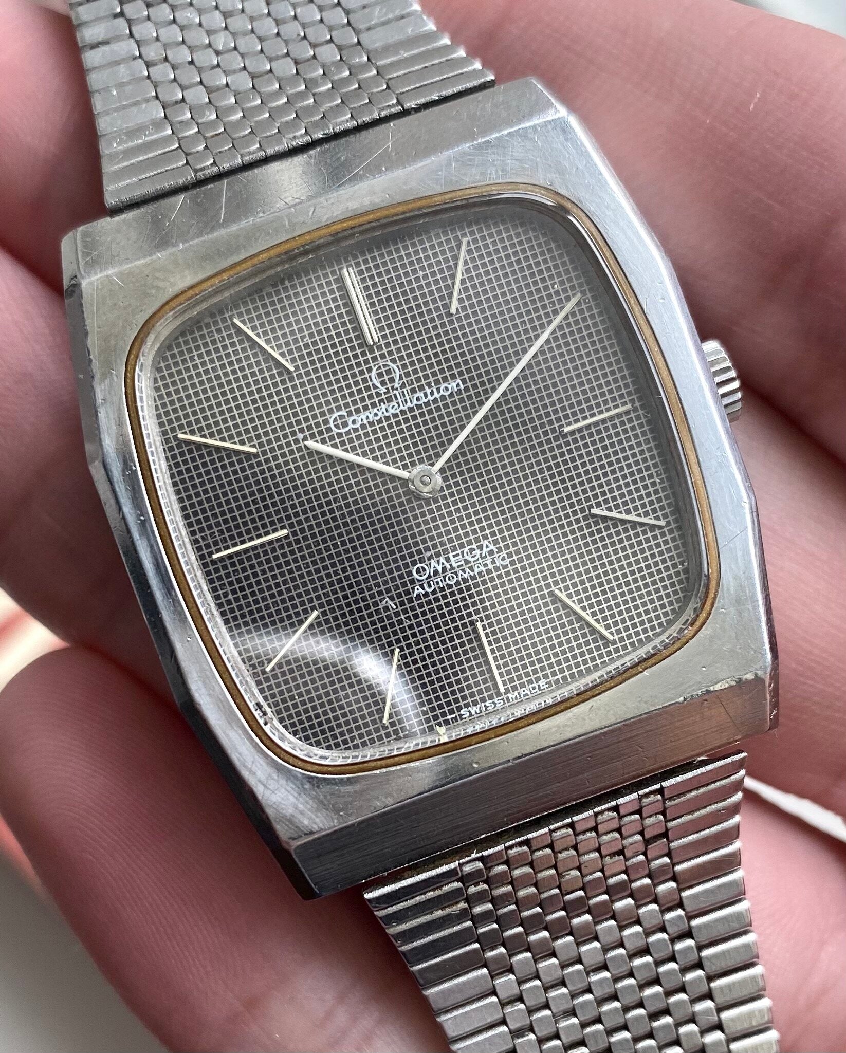 Omega Constellation — Grey Waffle