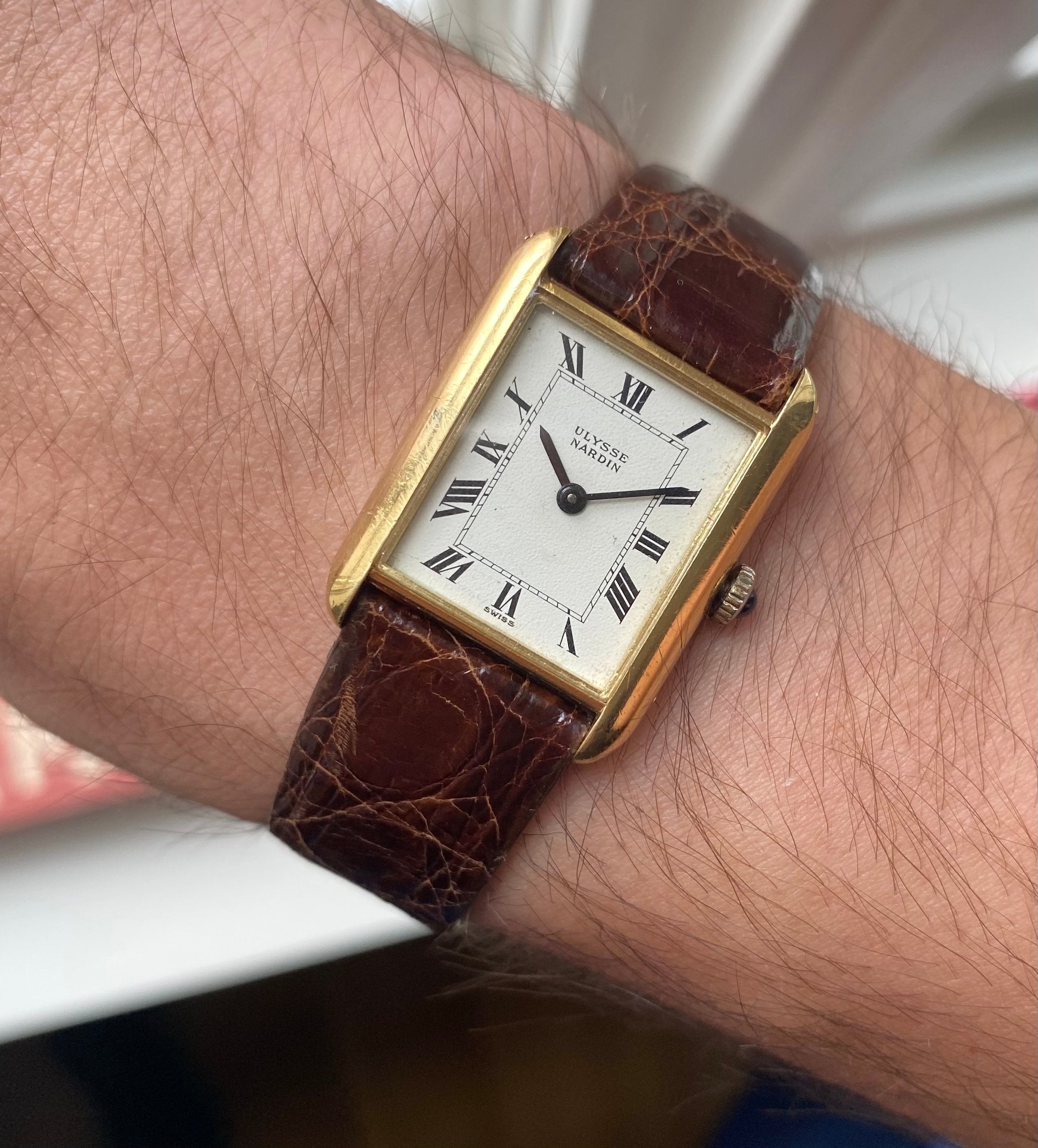 Ulysse Nardin Tank — 18k Yellow Gold