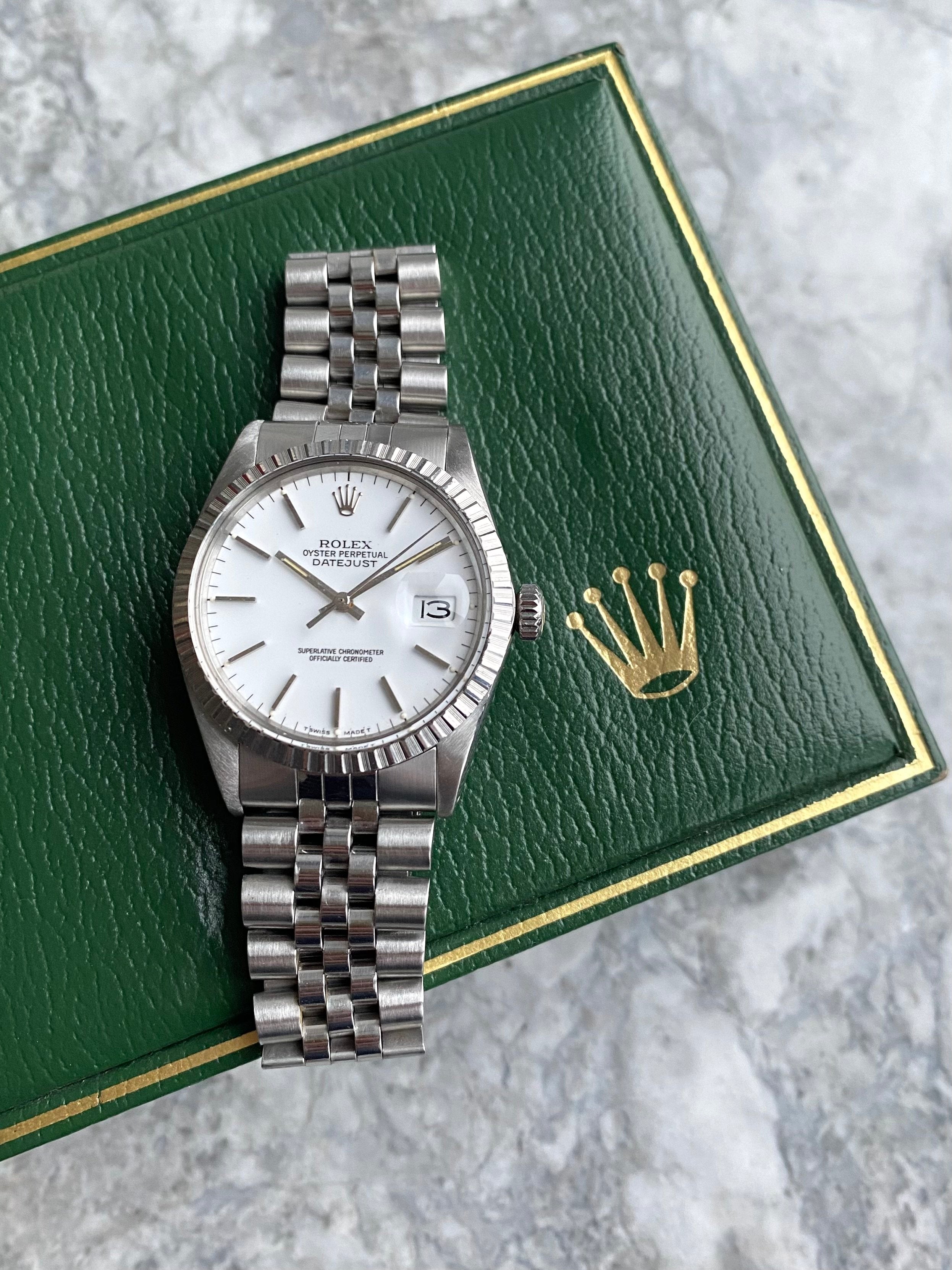 Rolex Datejust 16030 - Matte White.