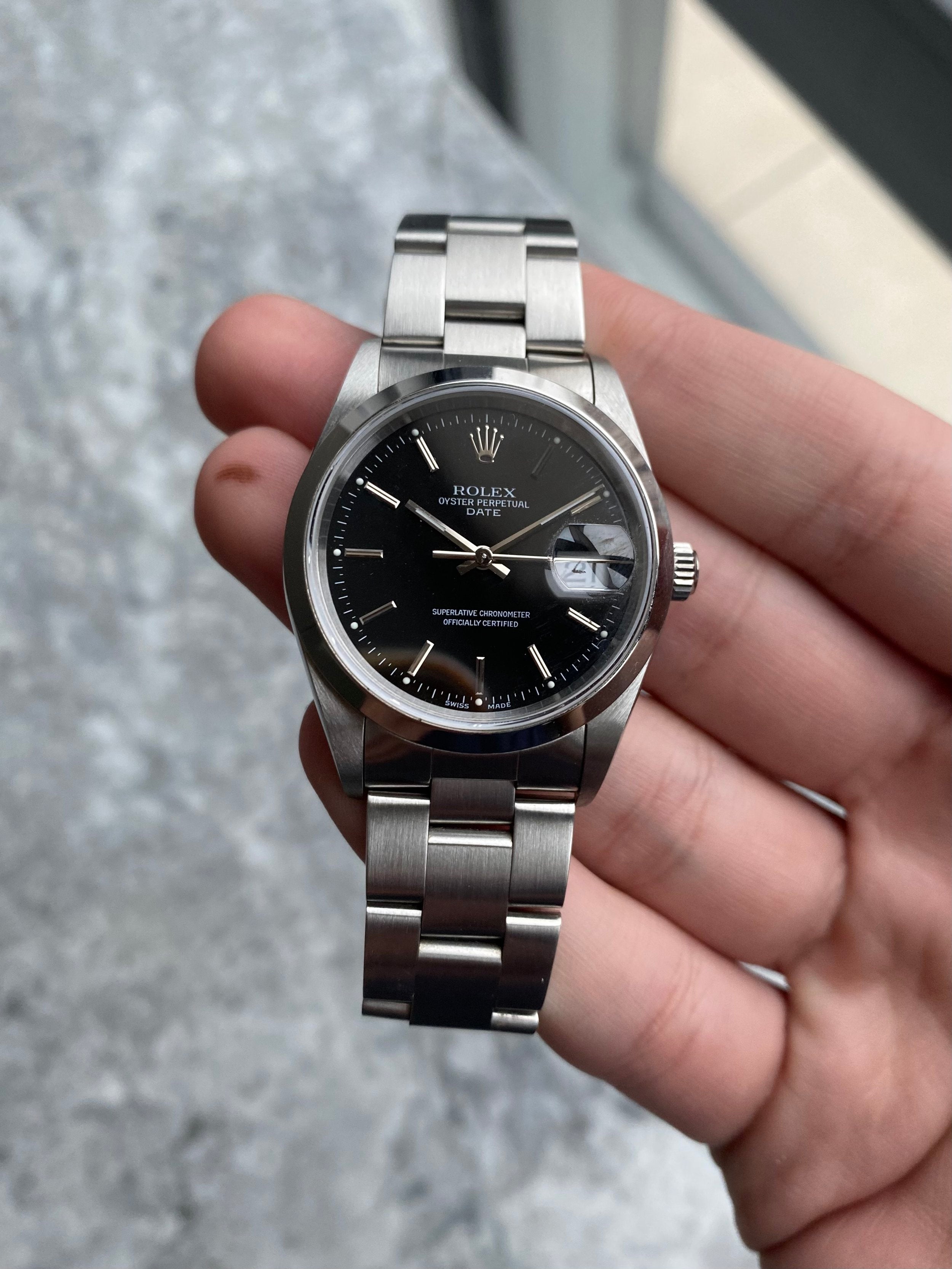 Rolex OP 15200 - Black w/ Service Card.