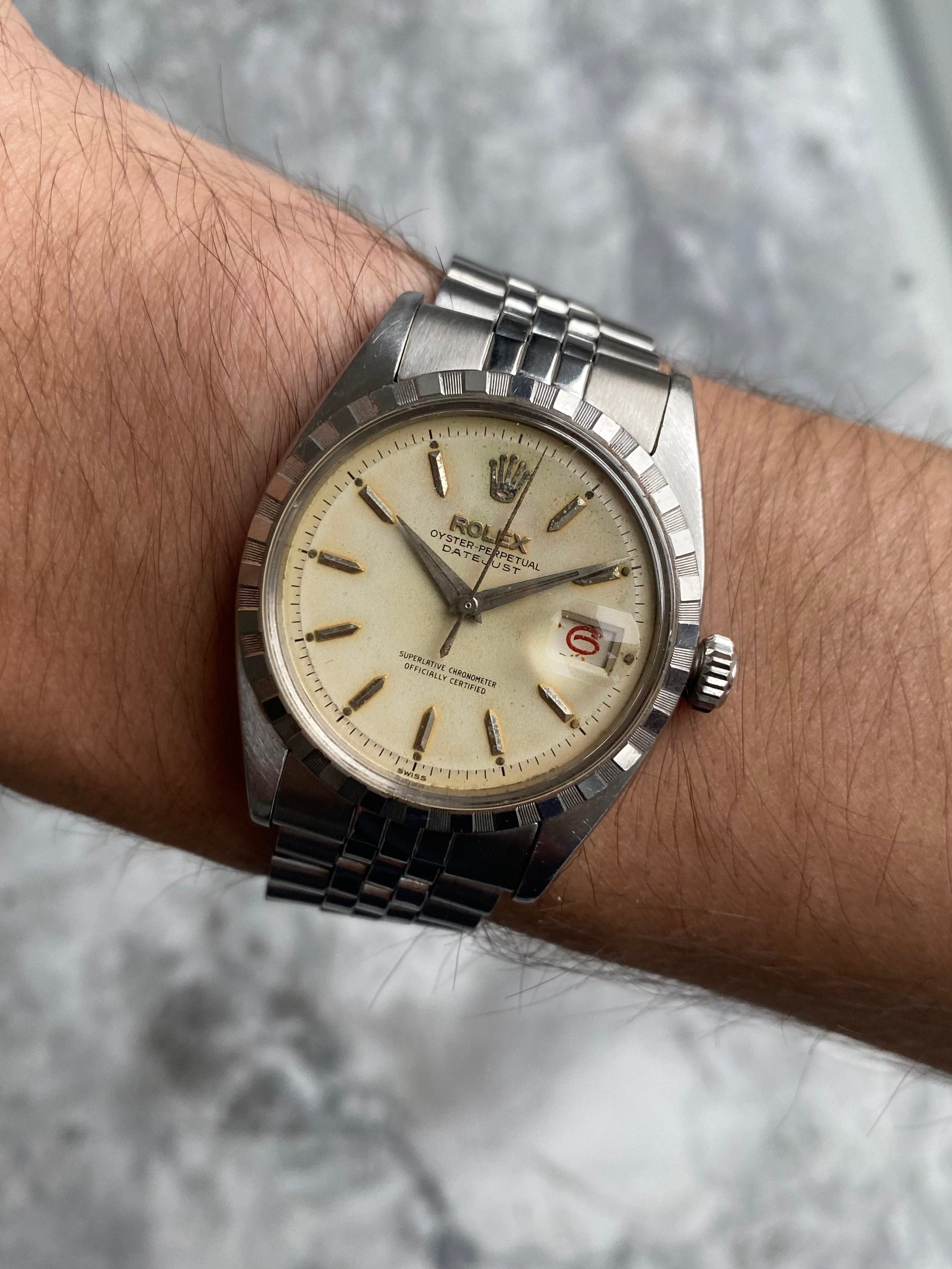 Rolex Datejust 6605 - Cream Dial.