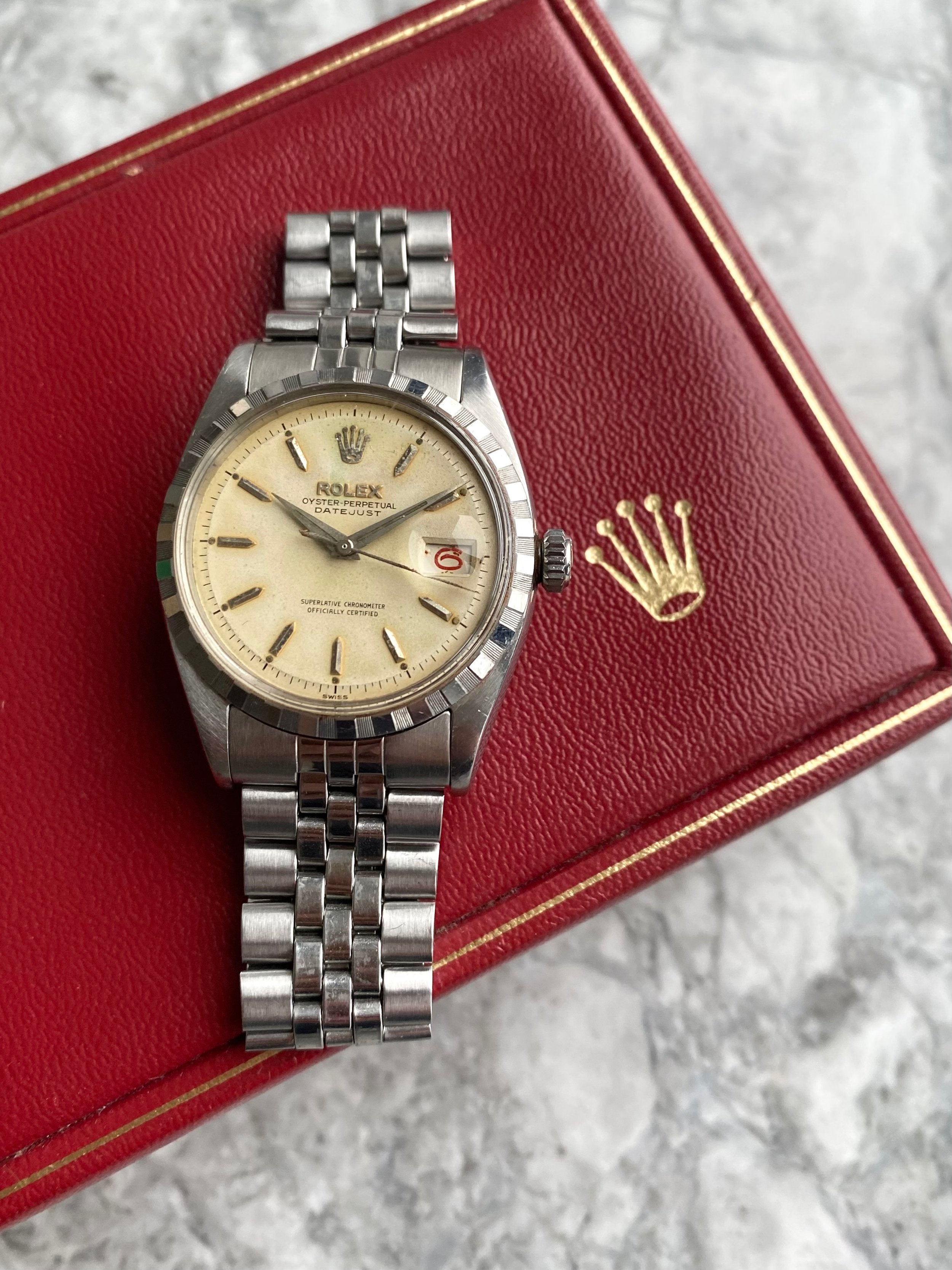 Rolex Datejust 6605 - Cream Dial.