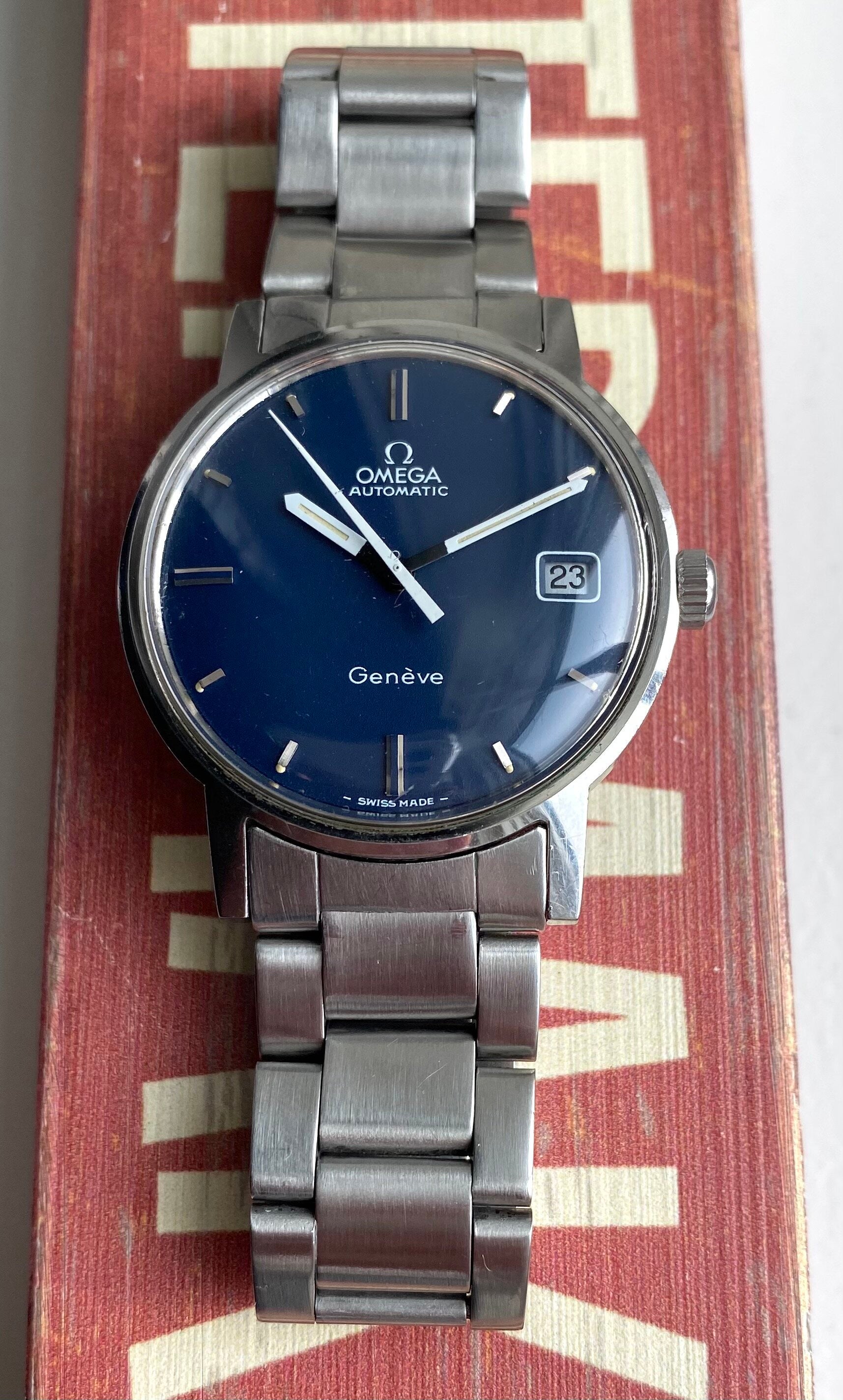 Omega Geneve — Matte Blue Dial