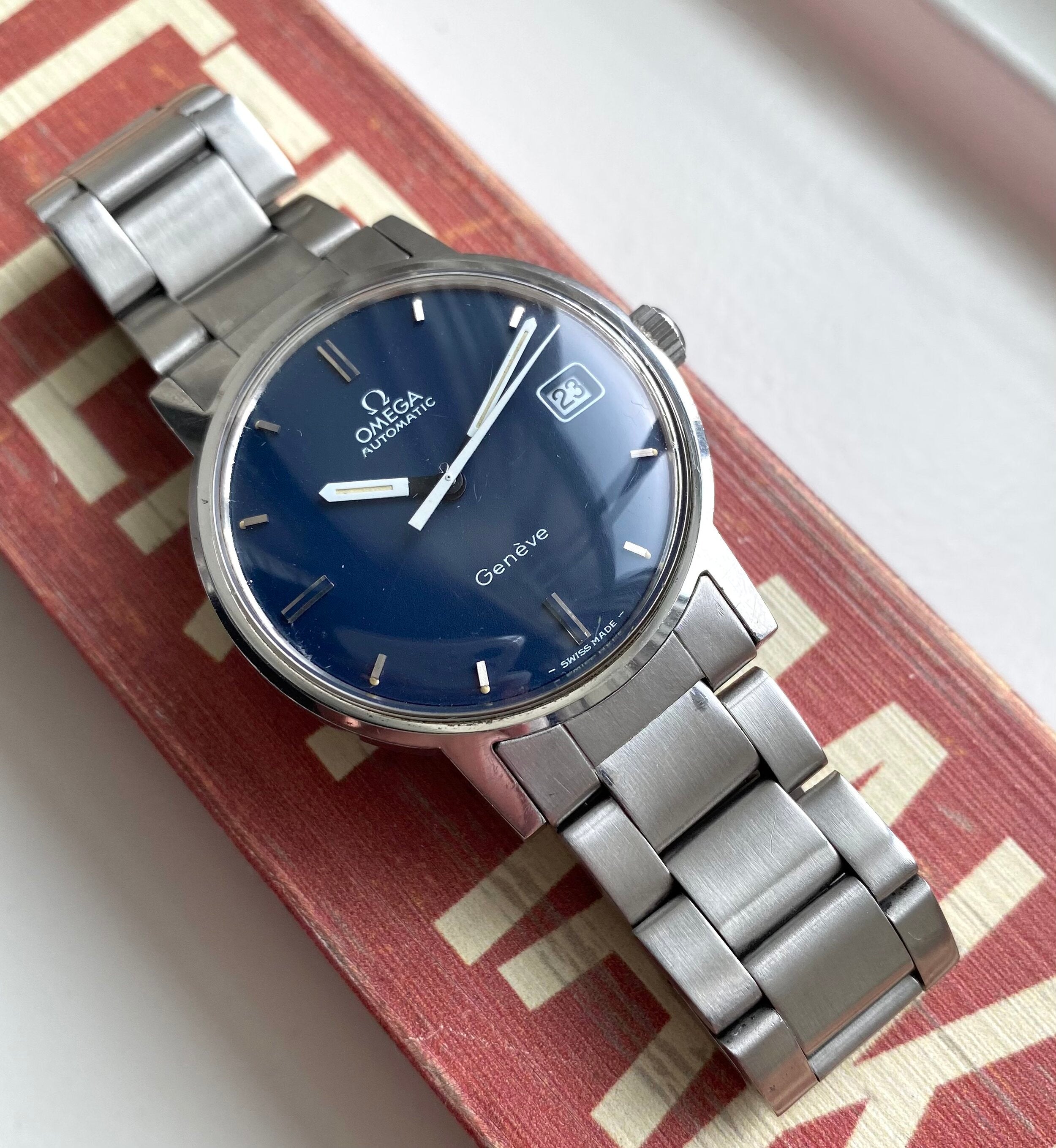 Omega Geneve — Matte Blue Dial