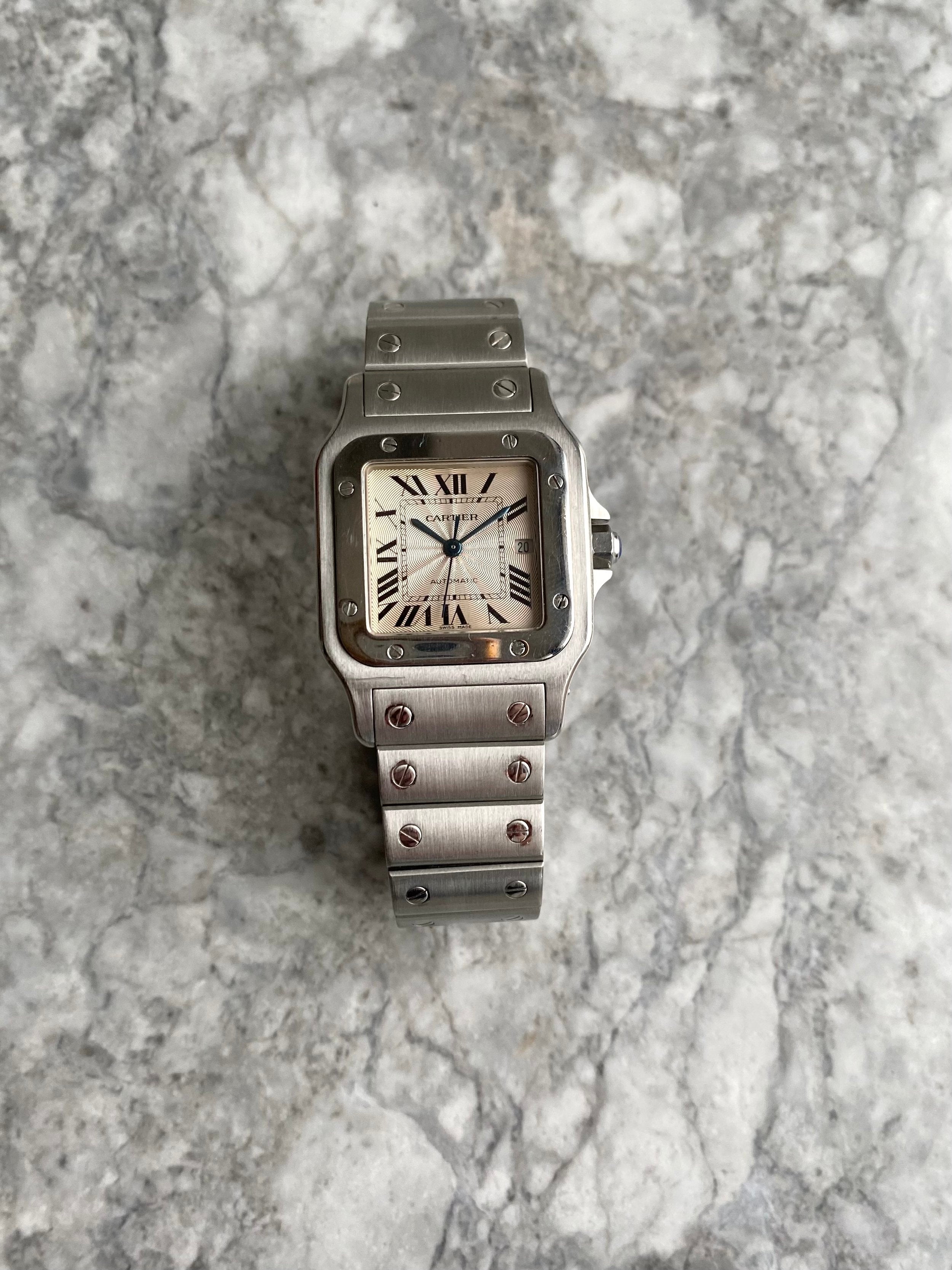 Cartier Santos 2319 - Silver Guilloche.