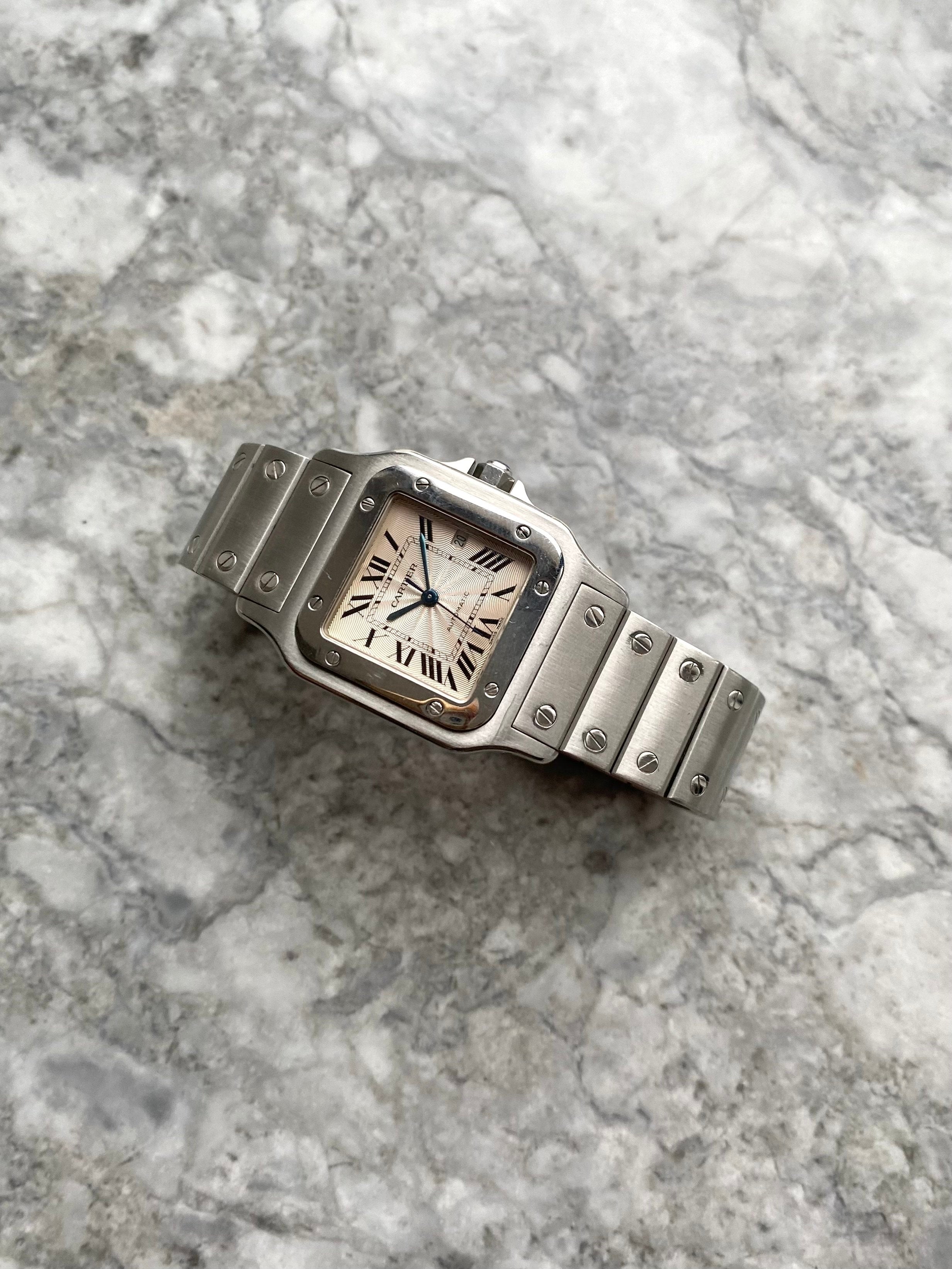 Cartier Santos 2319 - Silver Guilloche.