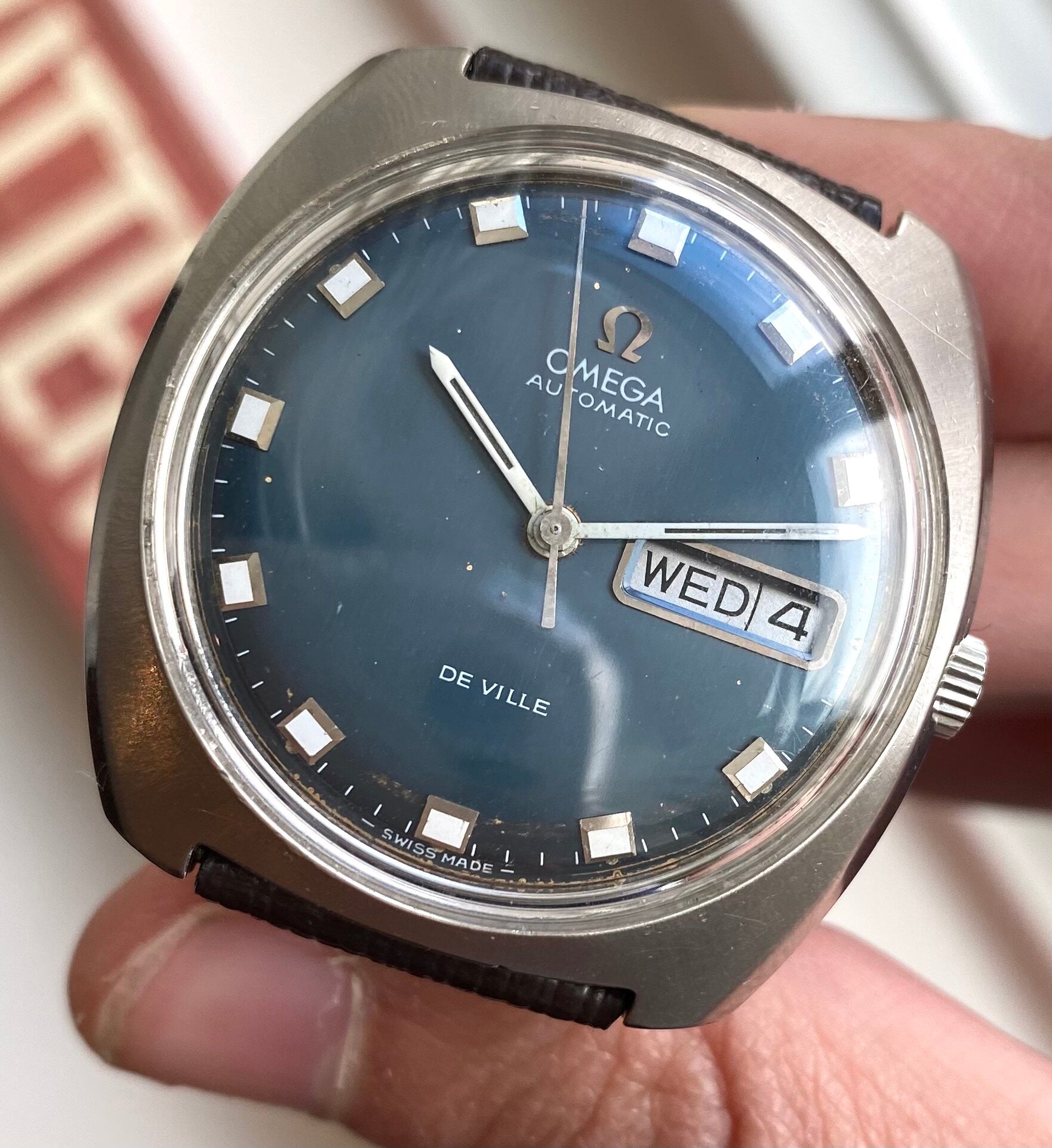 Omega De Ville Day-date — Blue Dial