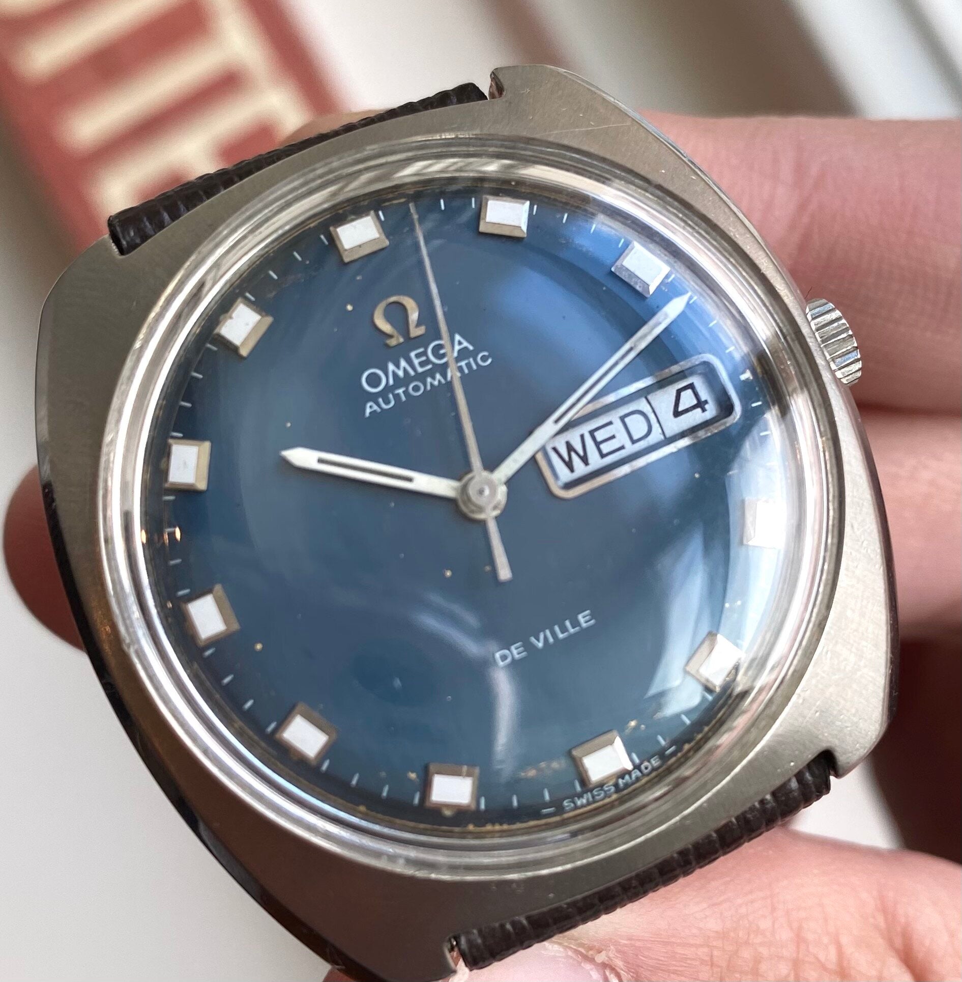 Omega De Ville Day-date — Blue Dial