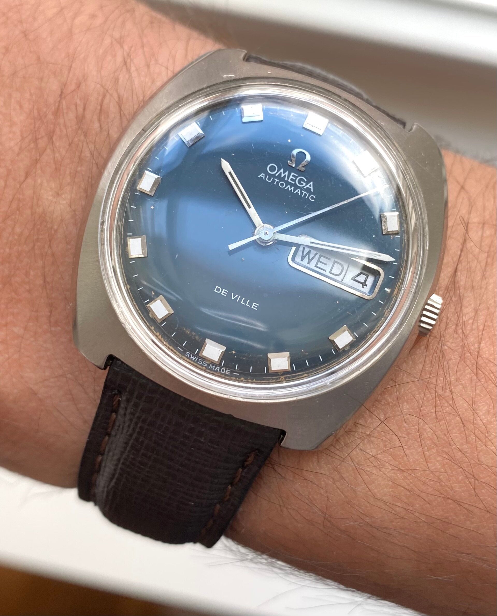 Omega De Ville Day-date — Blue Dial