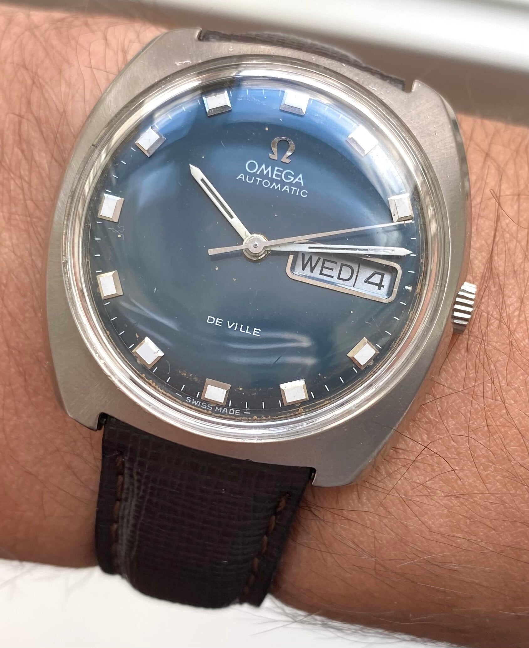 Omega De Ville Day-date — Blue Dial