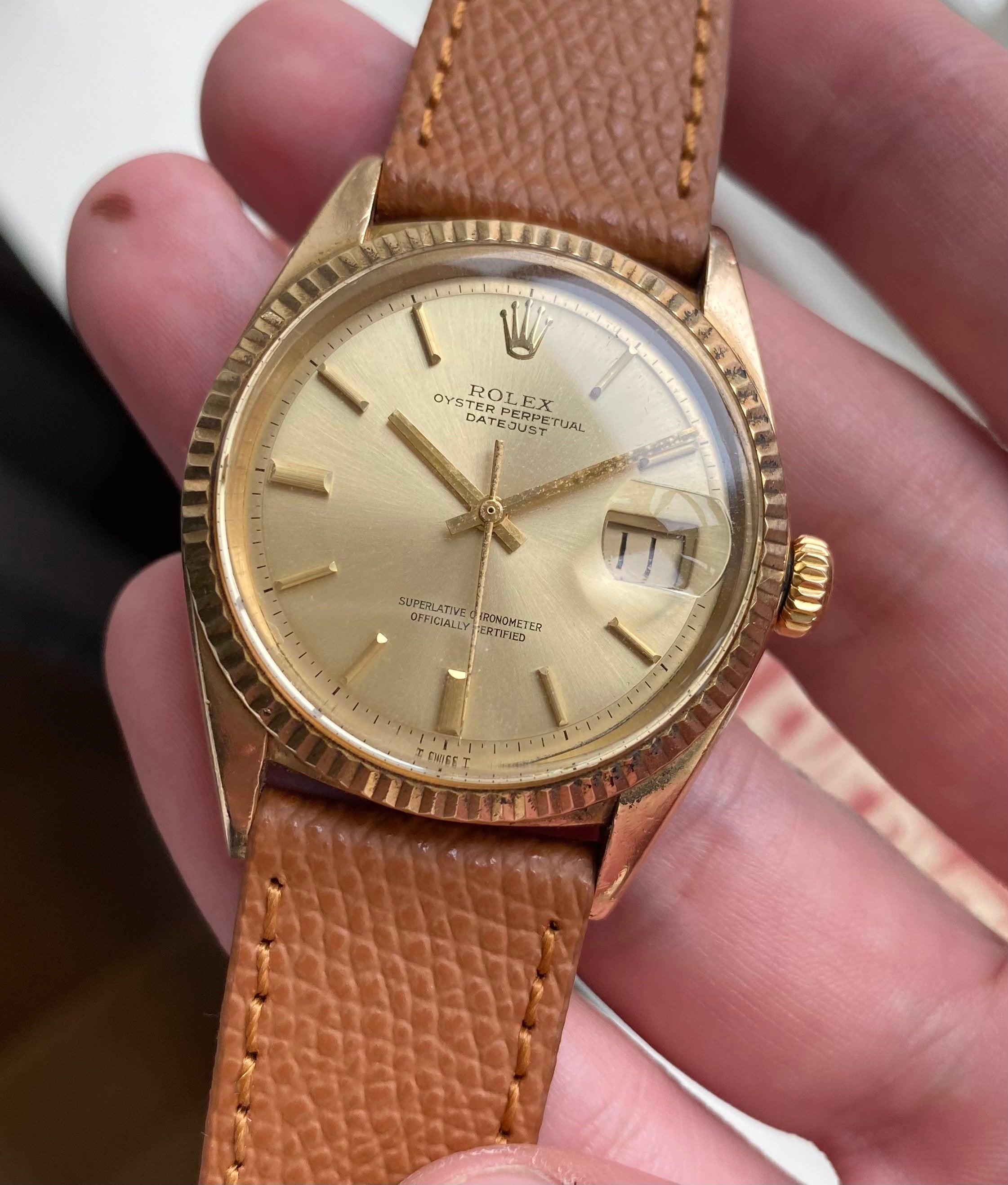 Rolex Datejust ref. 1601 — 18k Yellow Gold