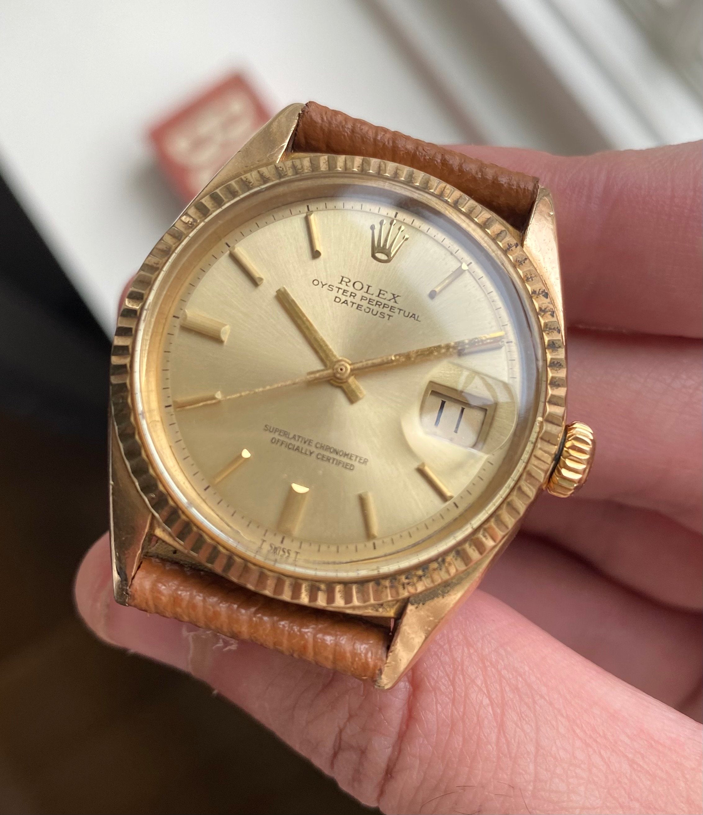 Rolex Datejust ref. 1601 — 18k Yellow Gold