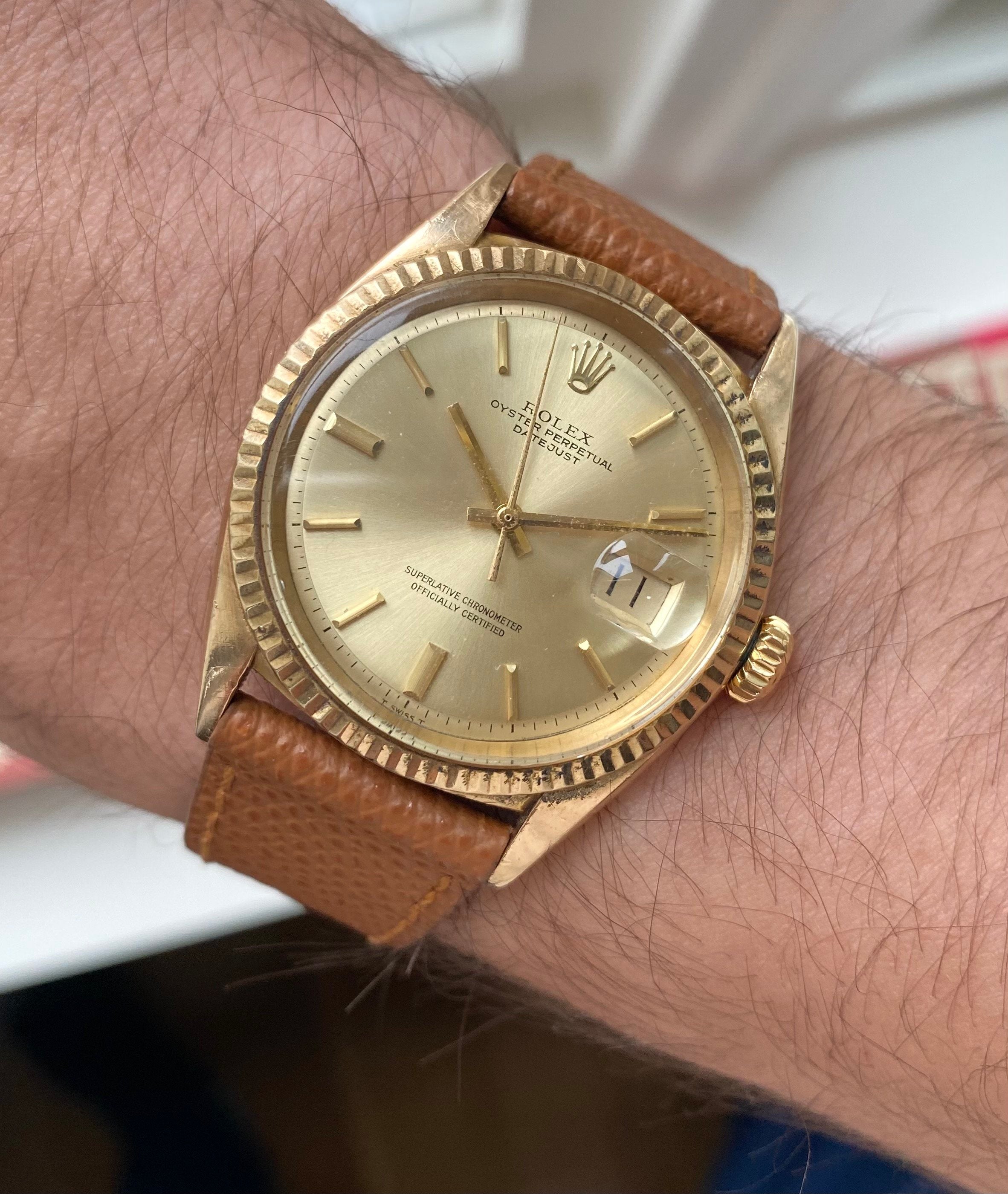 Rolex Datejust ref. 1601 — 18k Yellow Gold