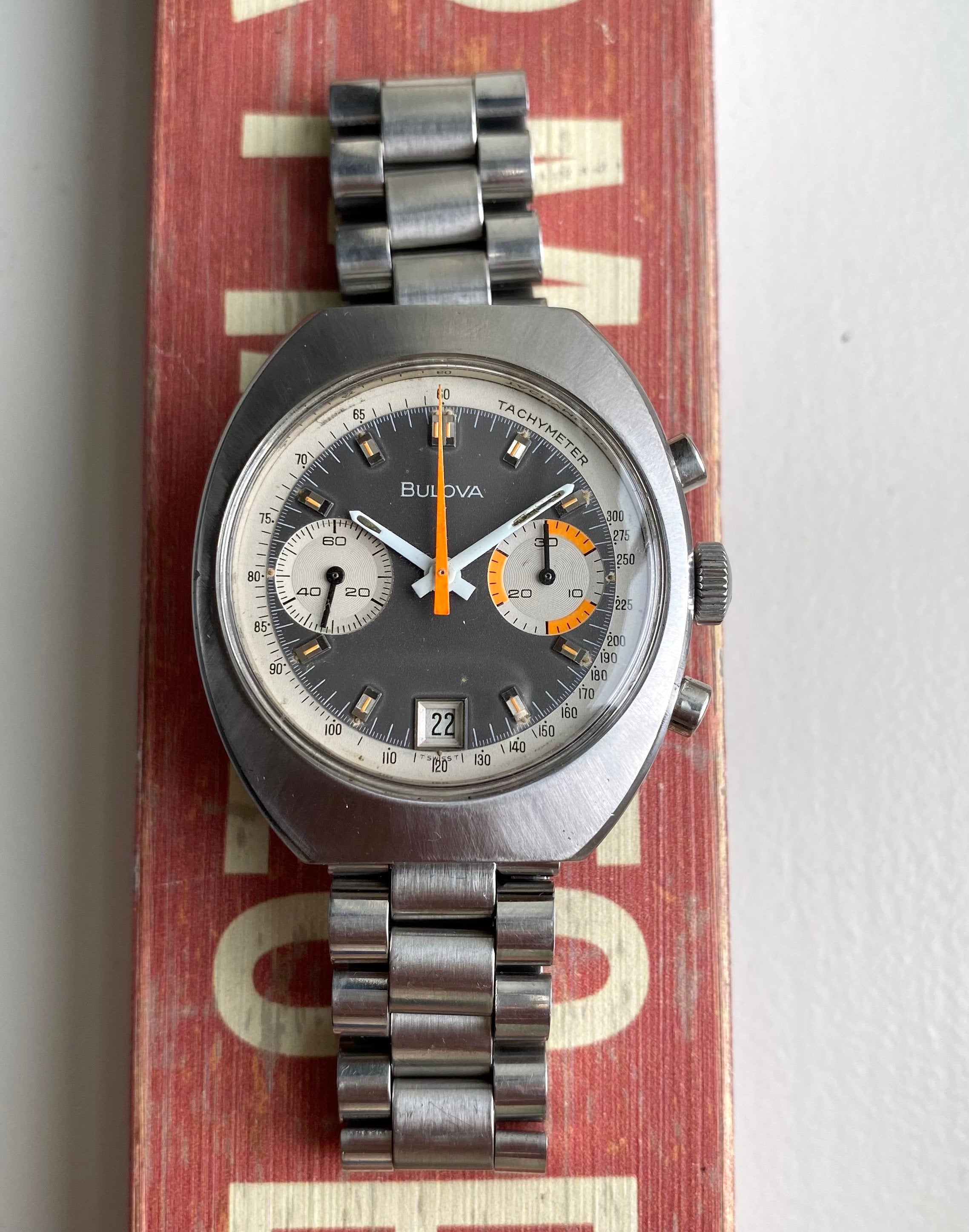 Bulova Chronograph — Matte Grey Dial