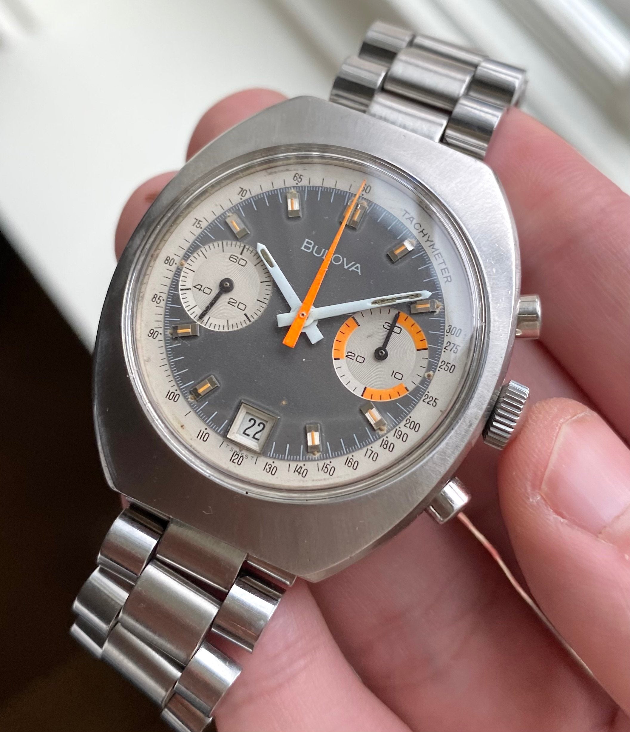 Bulova Chronograph — Matte Grey Dial