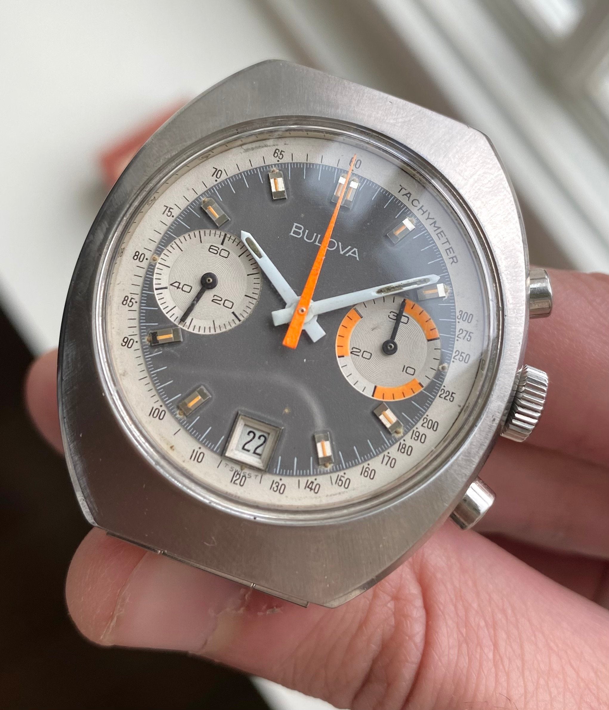 Bulova Chronograph — Matte Grey Dial