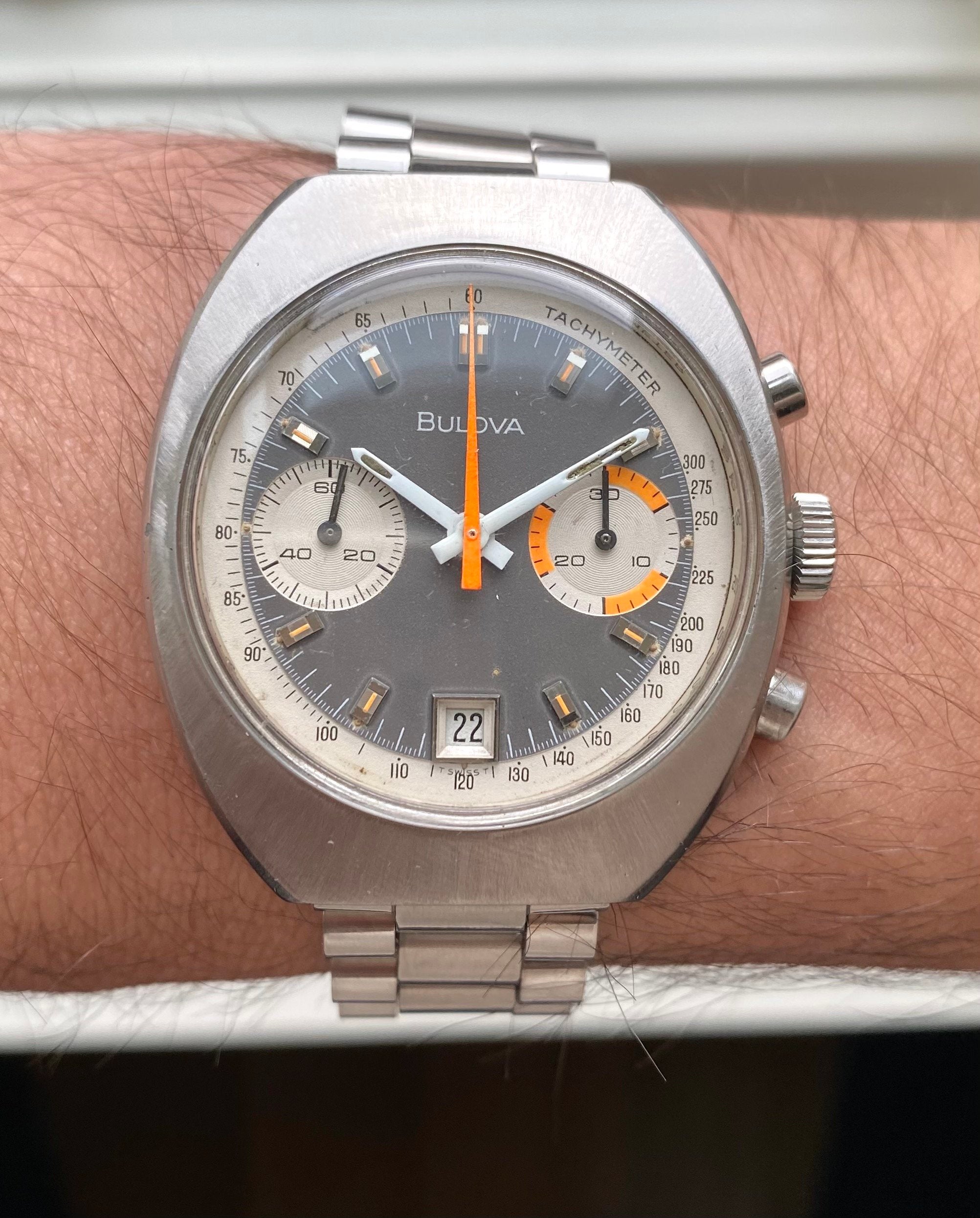 Bulova Chronograph — Matte Grey Dial