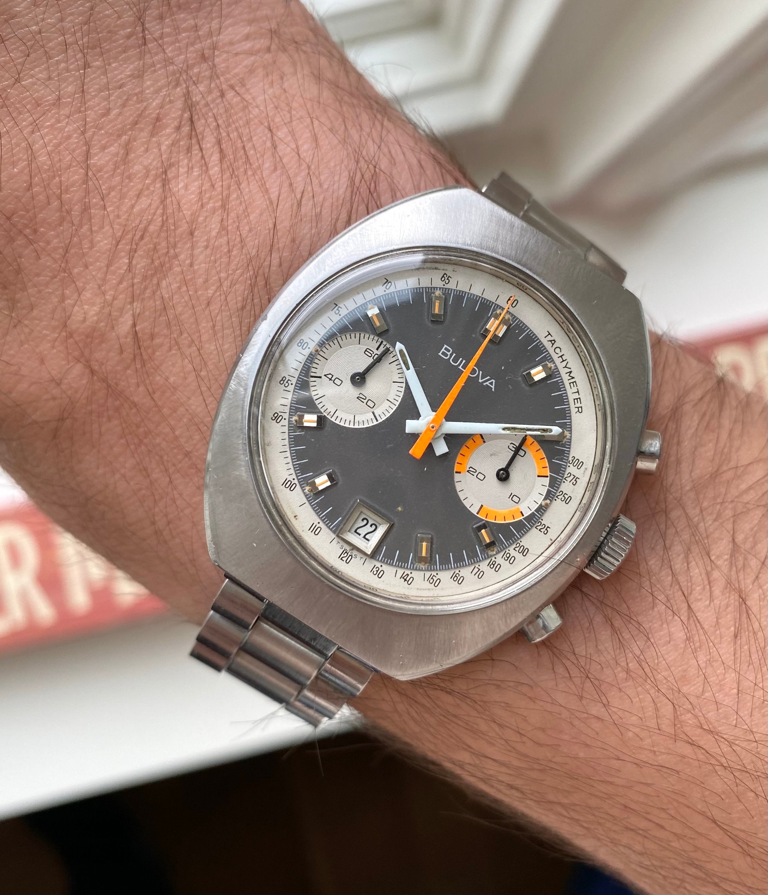 Bulova Chronograph — Matte Grey Dial