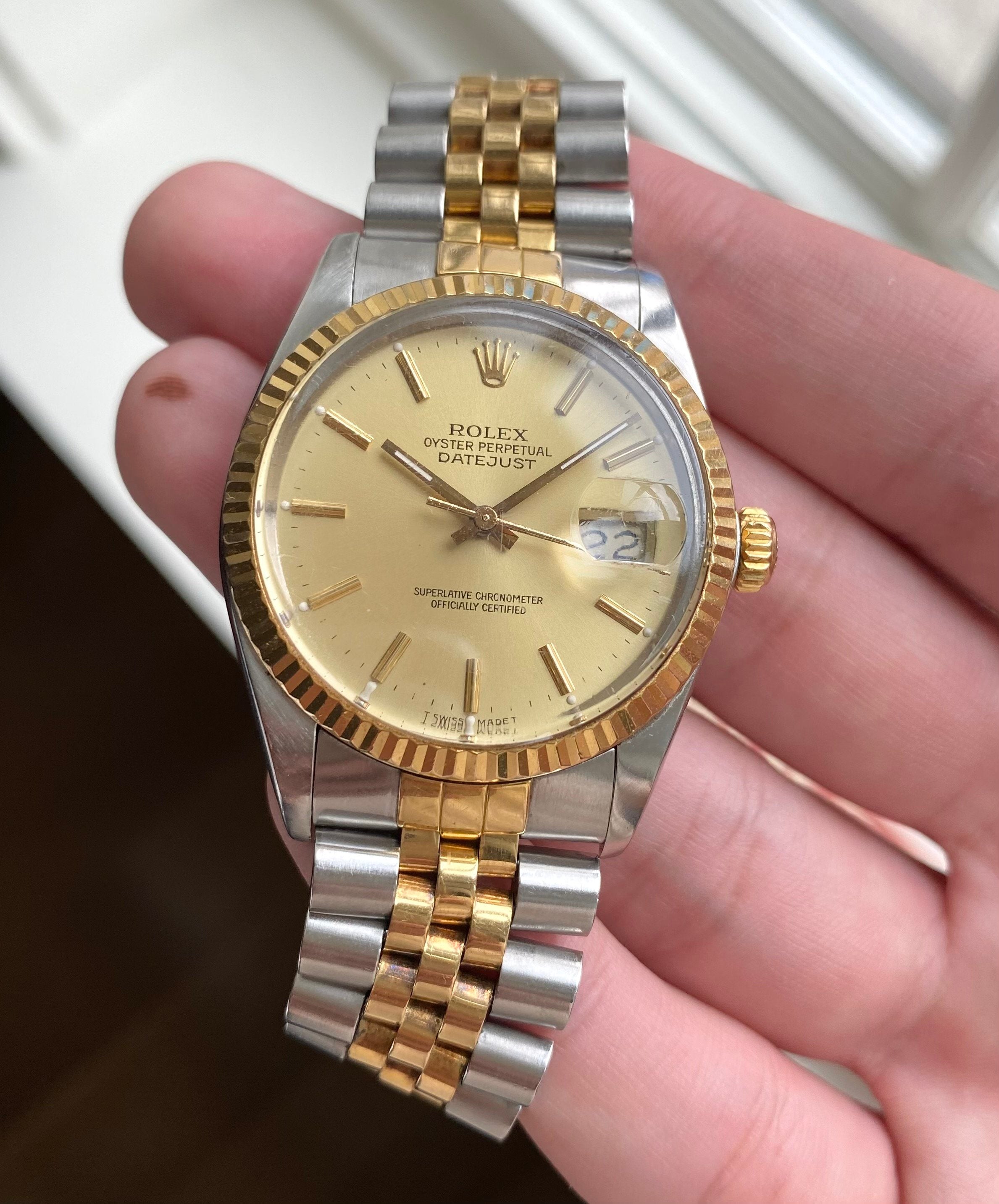 Rolex Datejust ref. 16013 — Two-tone